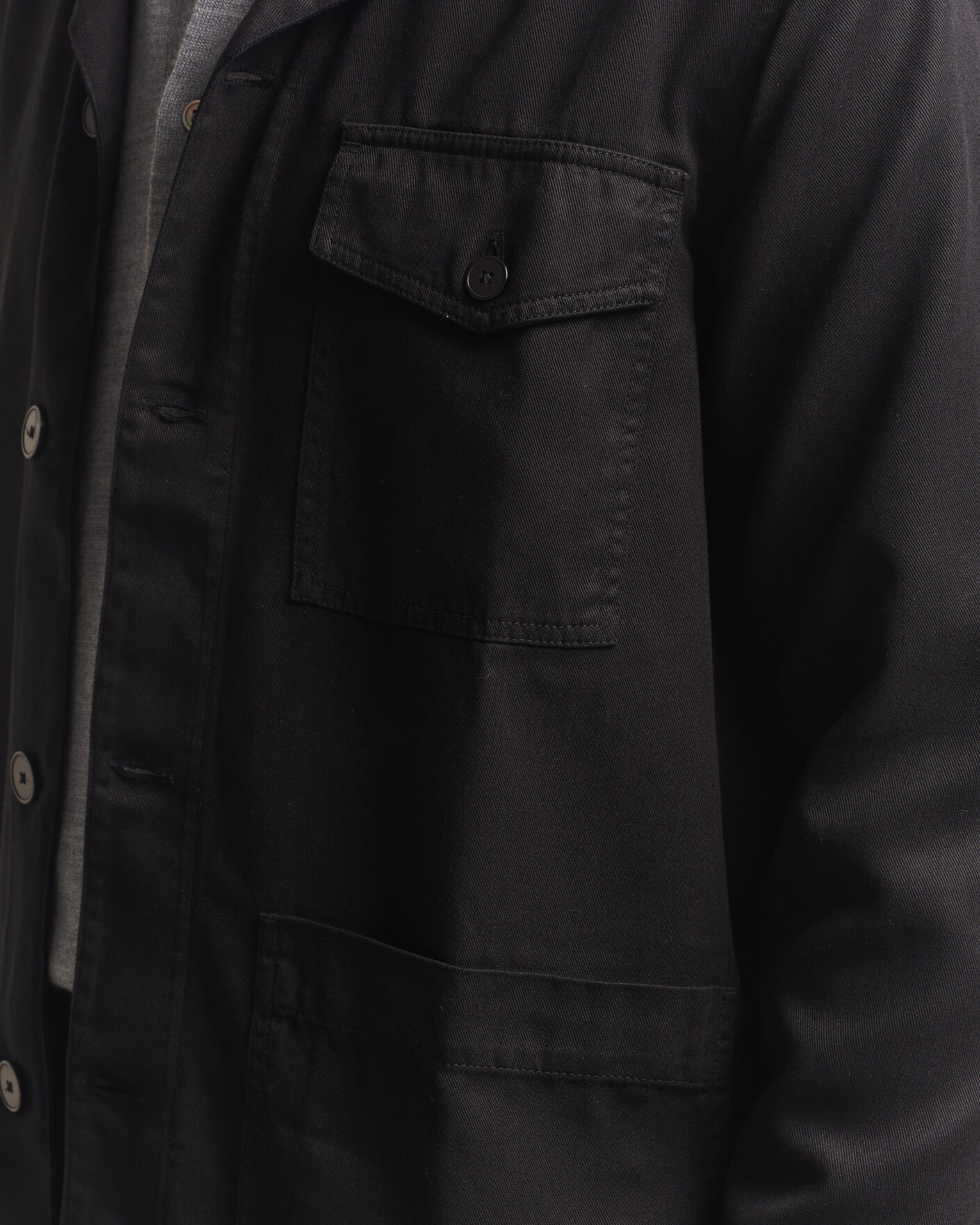 Heren | Overhemden | A Day's March | Banagher Lyocell Overshirt Black