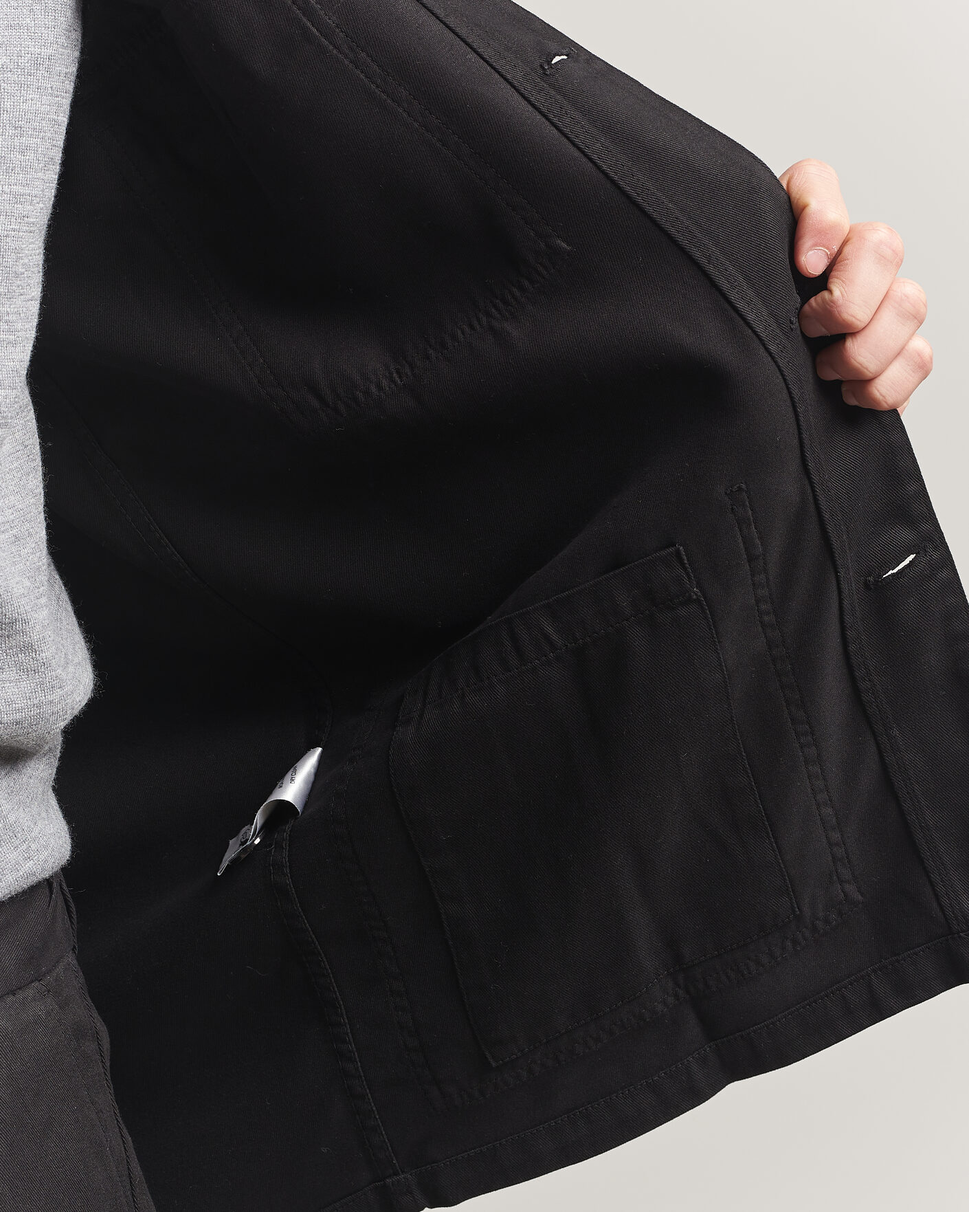 Heren | Overhemden | A Day's March | Banagher Lyocell Overshirt Black