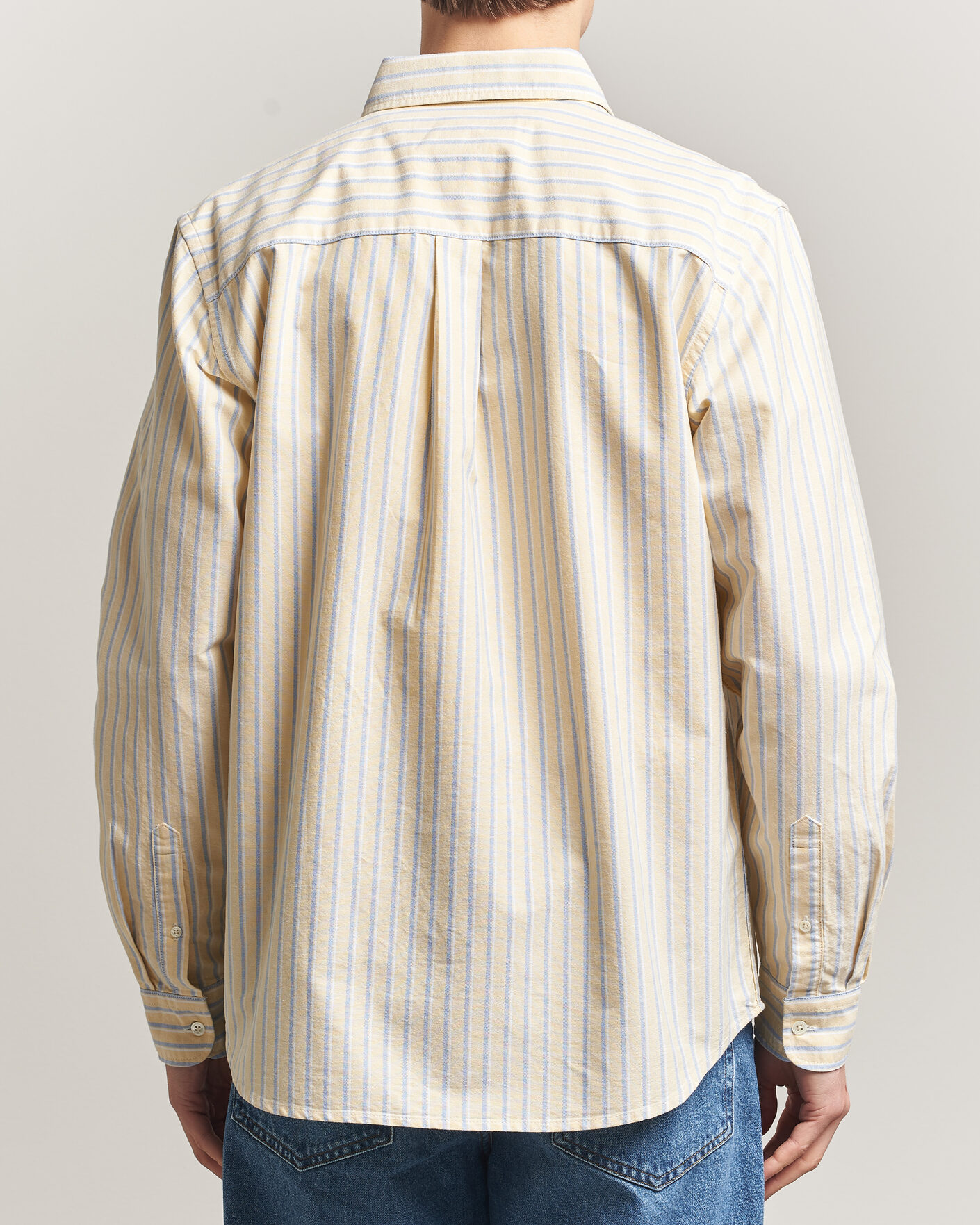 Heren | Overhemden | A Day's March | Original Oxford Shirt Yellow Multi