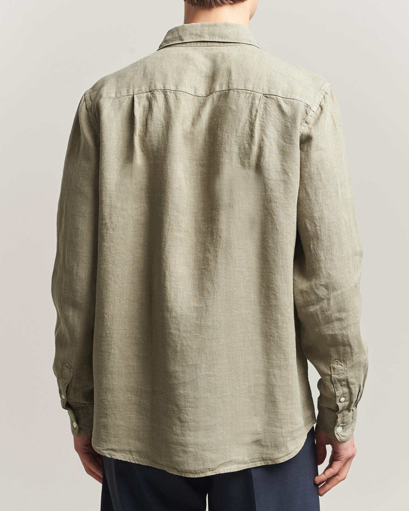 Heren | Overhemden | A Day's March | Daintree Linen Shirt Misty Green
