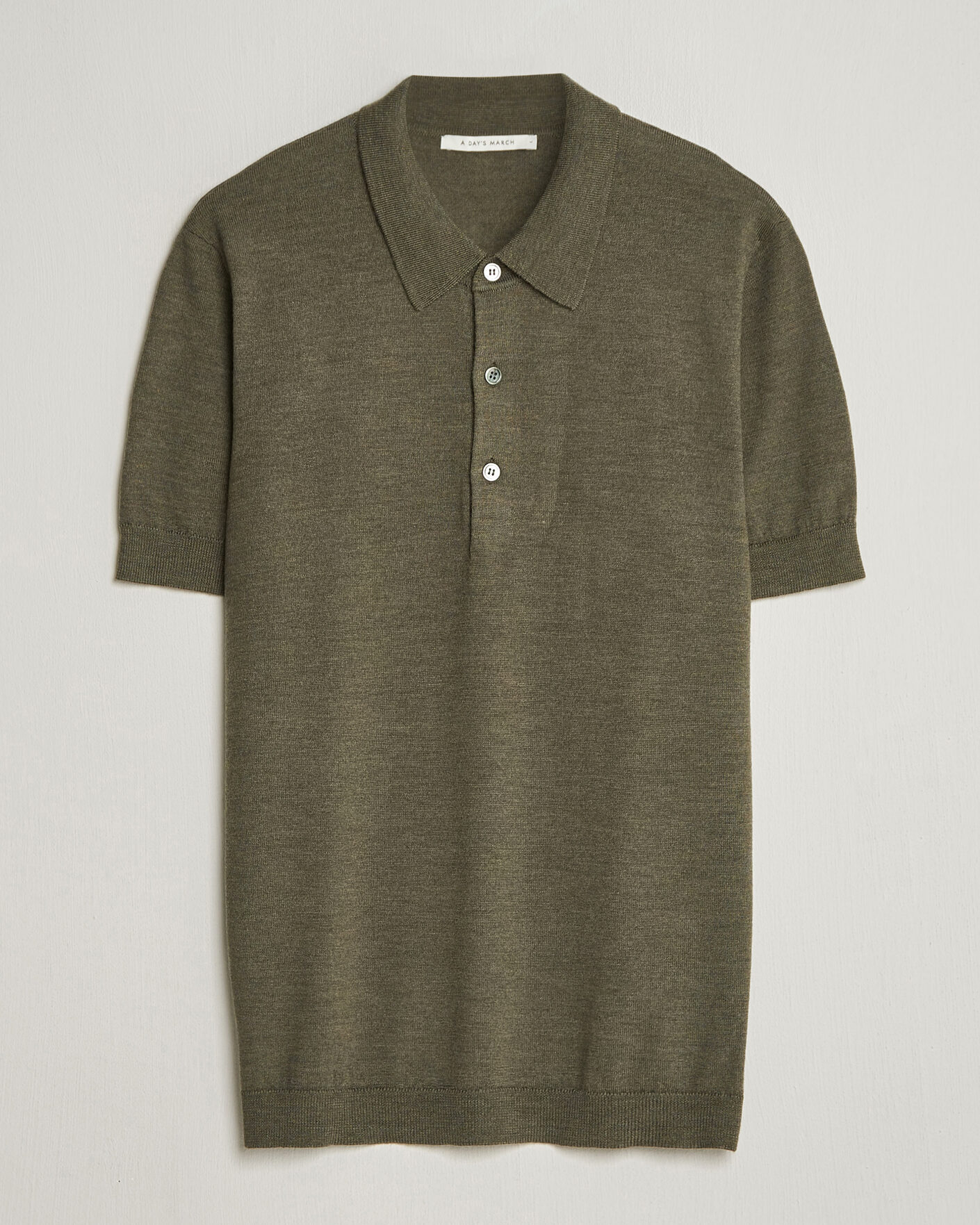 Heren | Polo's | A Day's March | Rosehall Knitted Polo Forrest Green