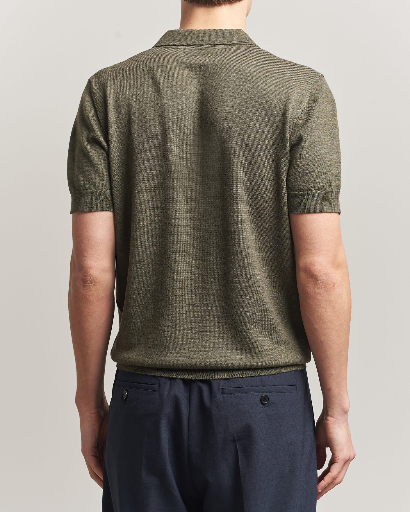 Heren | Polo's | A Day's March | Rosehall Knitted Polo Forrest Green