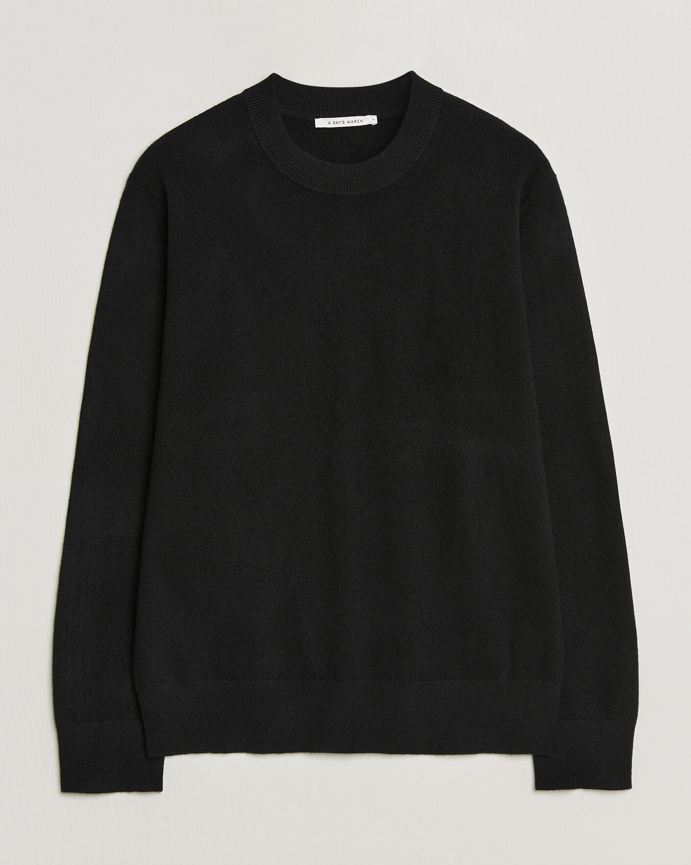 Heren | Truien | A Day's March | Marlow Cashmere Blend Sweater Black