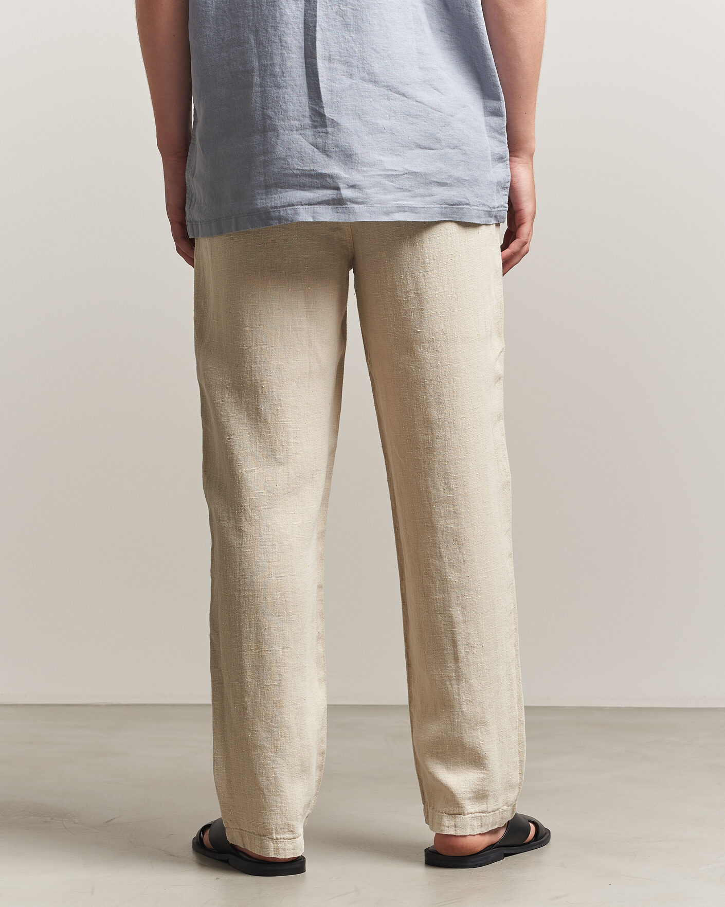 Heren | Broeken | A Day's March | Redwood Linen Trousers Oyster