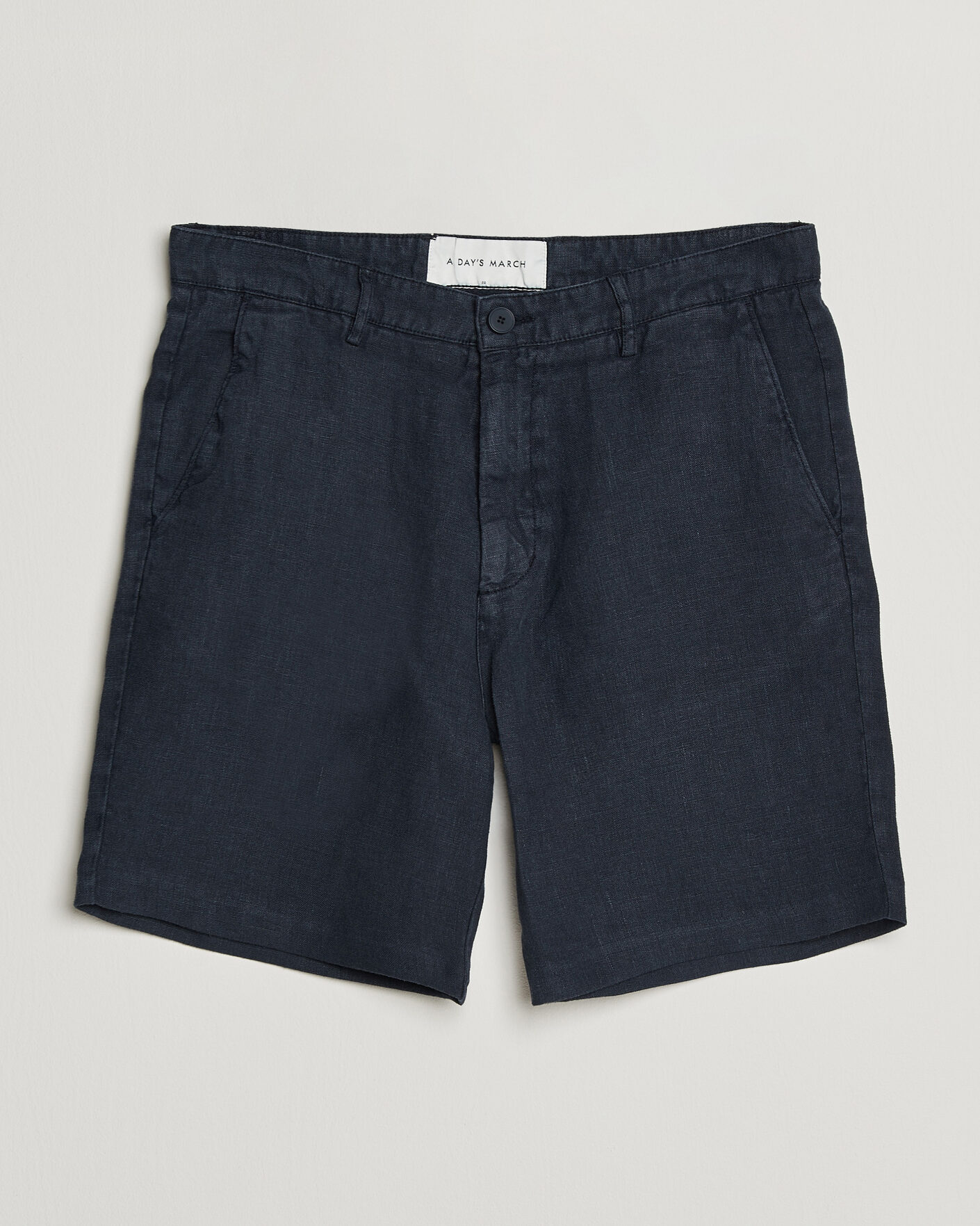 Heren | Korte broek | A Day's March | Luny Linen Shorts Navy