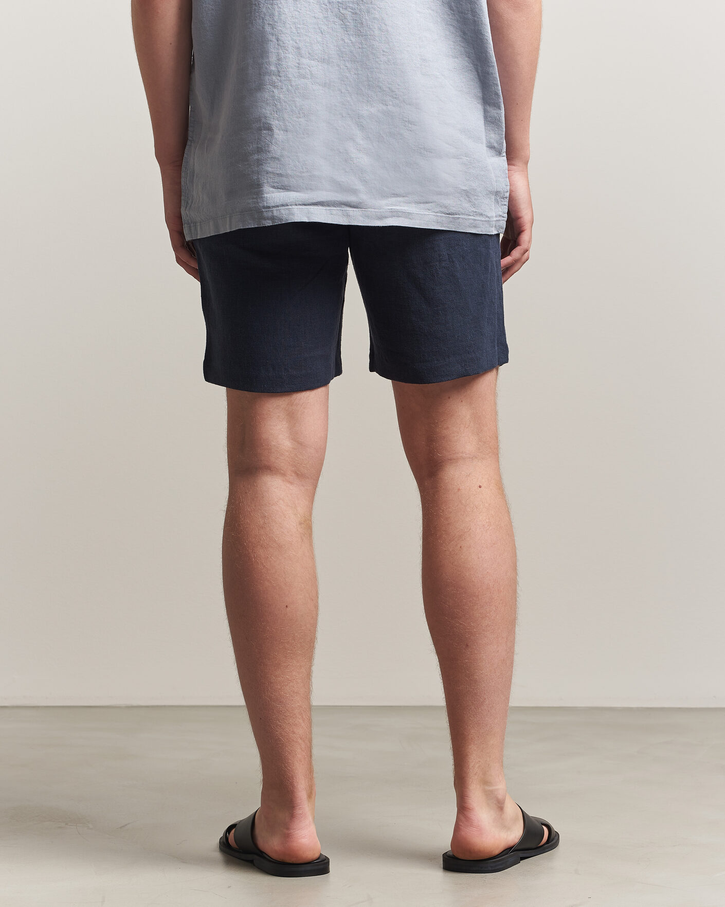 Heren | Korte broek | A Day's March | Luny Linen Shorts Navy