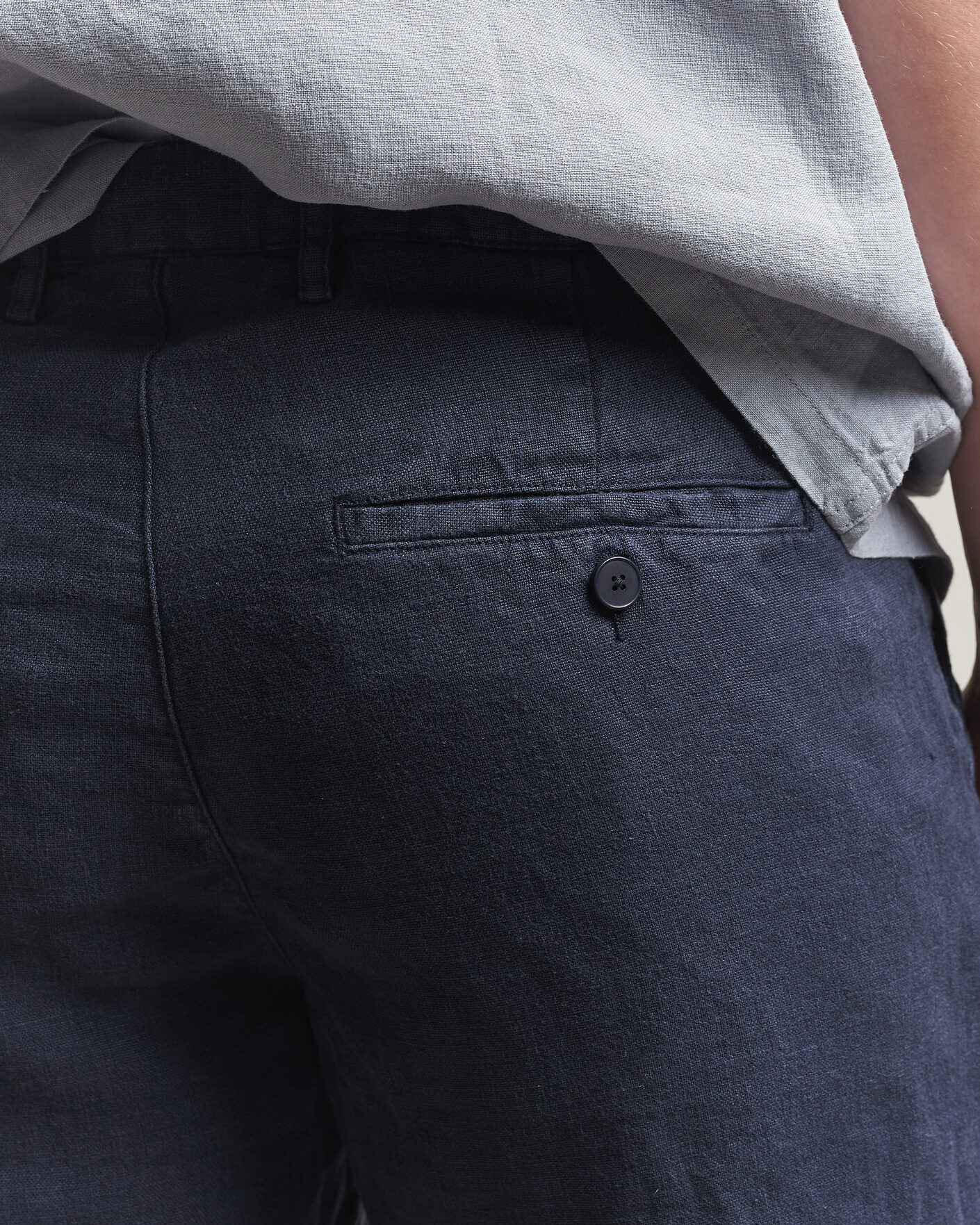 Heren | Korte broek | A Day's March | Luny Linen Shorts Navy