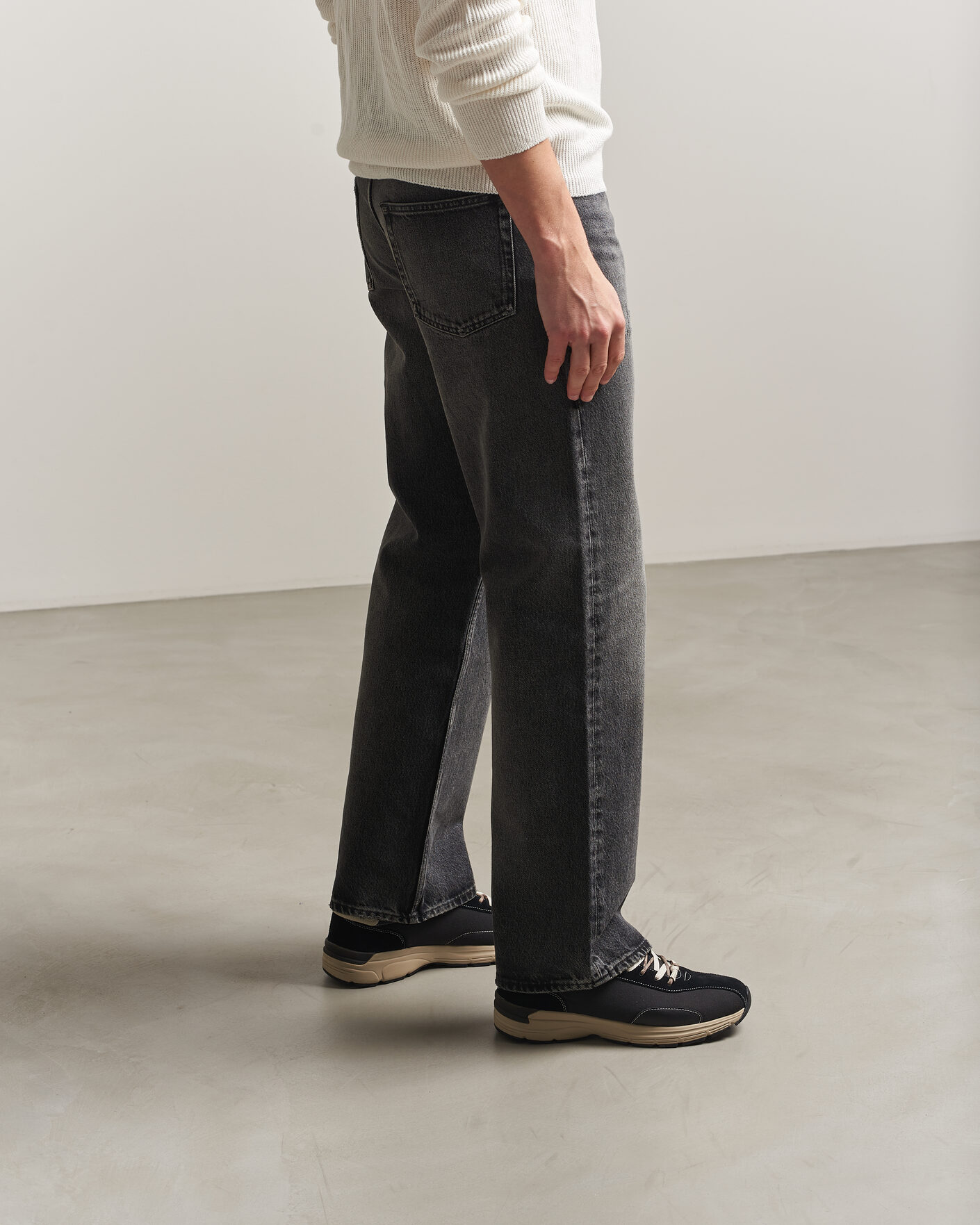 Heren | Sneakers | Stepney Workers Club | Legion Suede Twill Sneaker Black