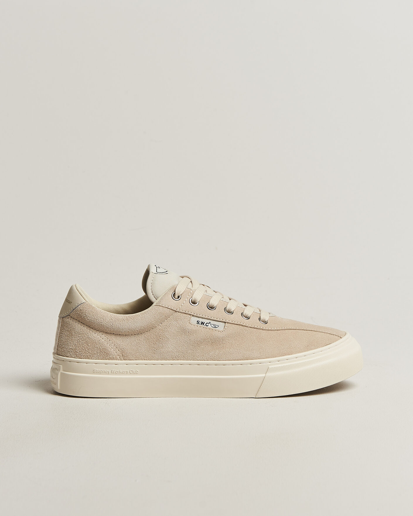 Heren | Sneakers | Stepney Workers Club | Dellow 02 Cupsole Suede Sneaker Oat