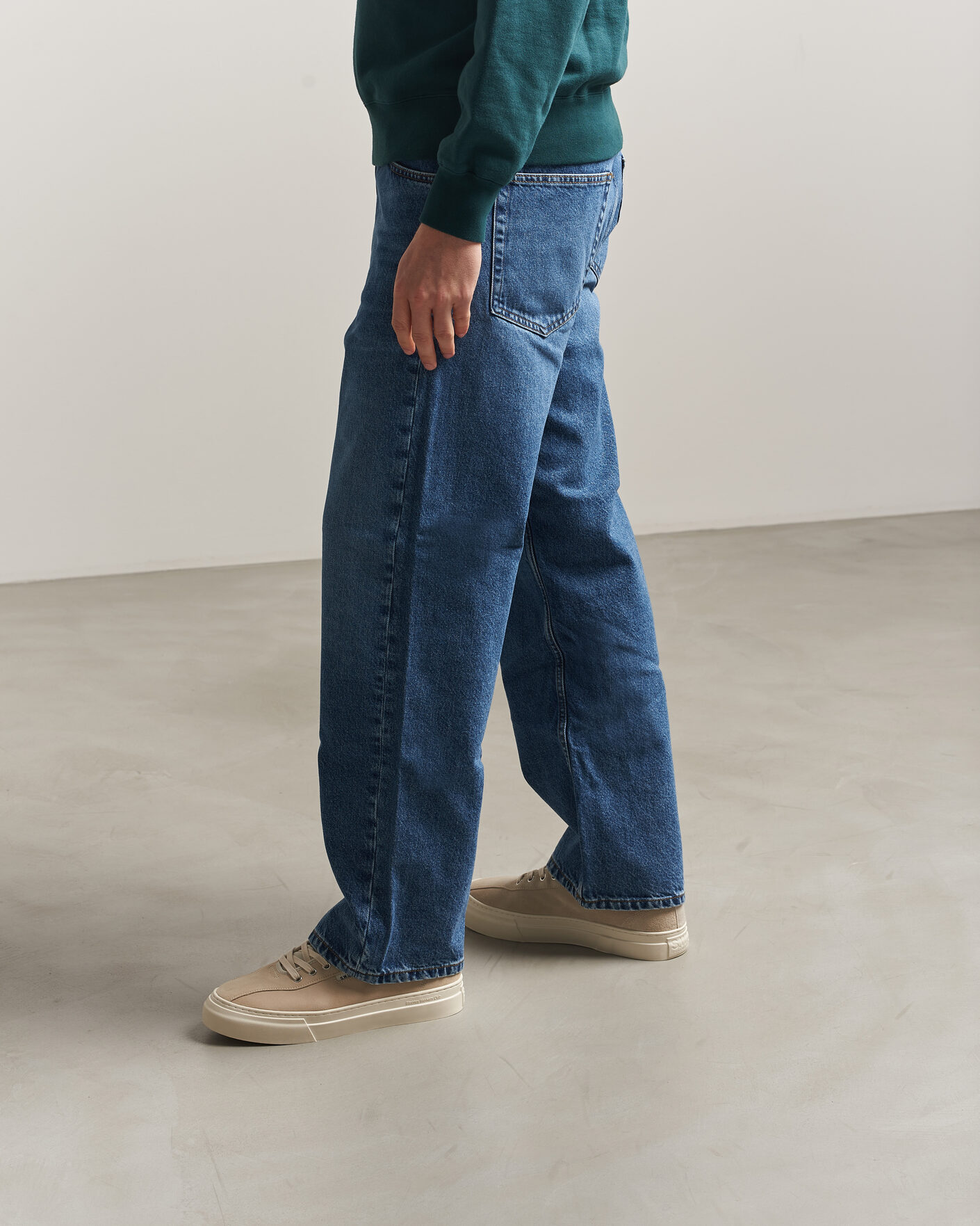 Heren | Sneakers | Stepney Workers Club | Dellow 02 Cupsole Suede Sneaker Oat