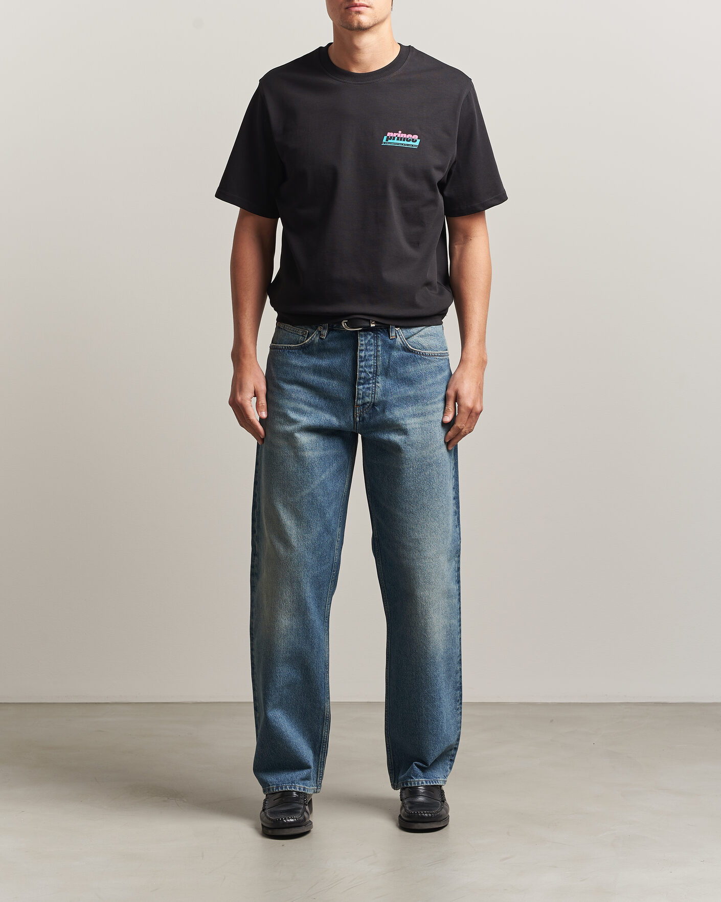 Heren | T-shirts | LES DEUX | Prince P T-Shirt Black