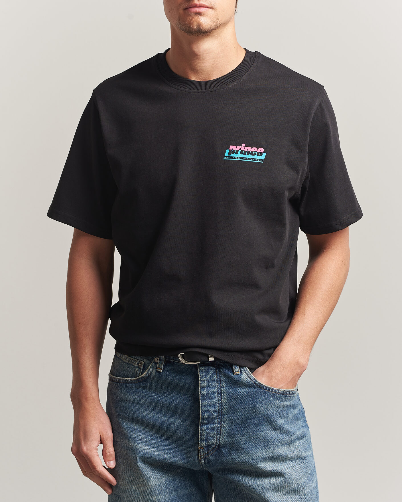 Heren | T-shirts | LES DEUX | Prince P T-Shirt Black
