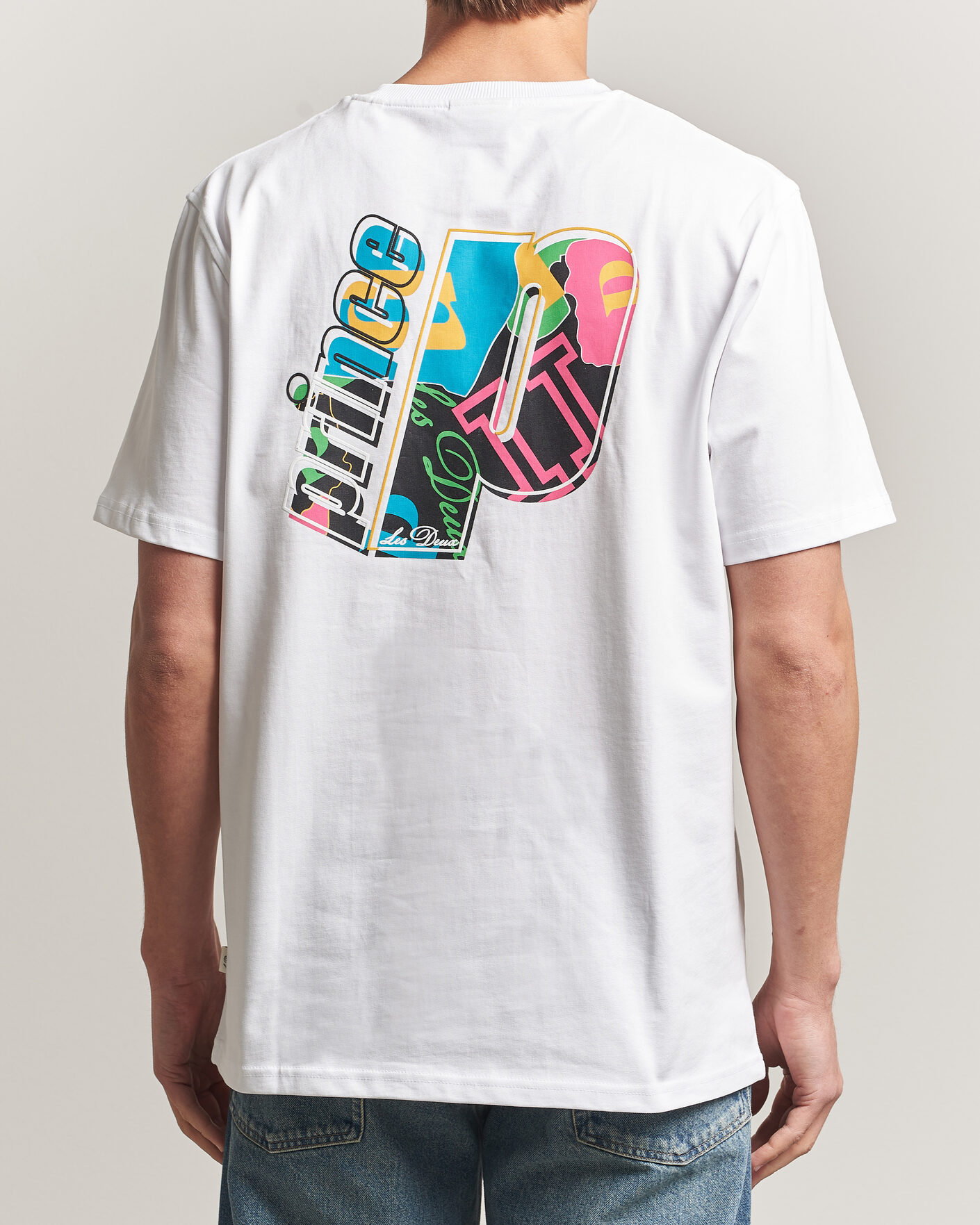 Heren | T-shirts | LES DEUX | Prince P T-Shirt White
