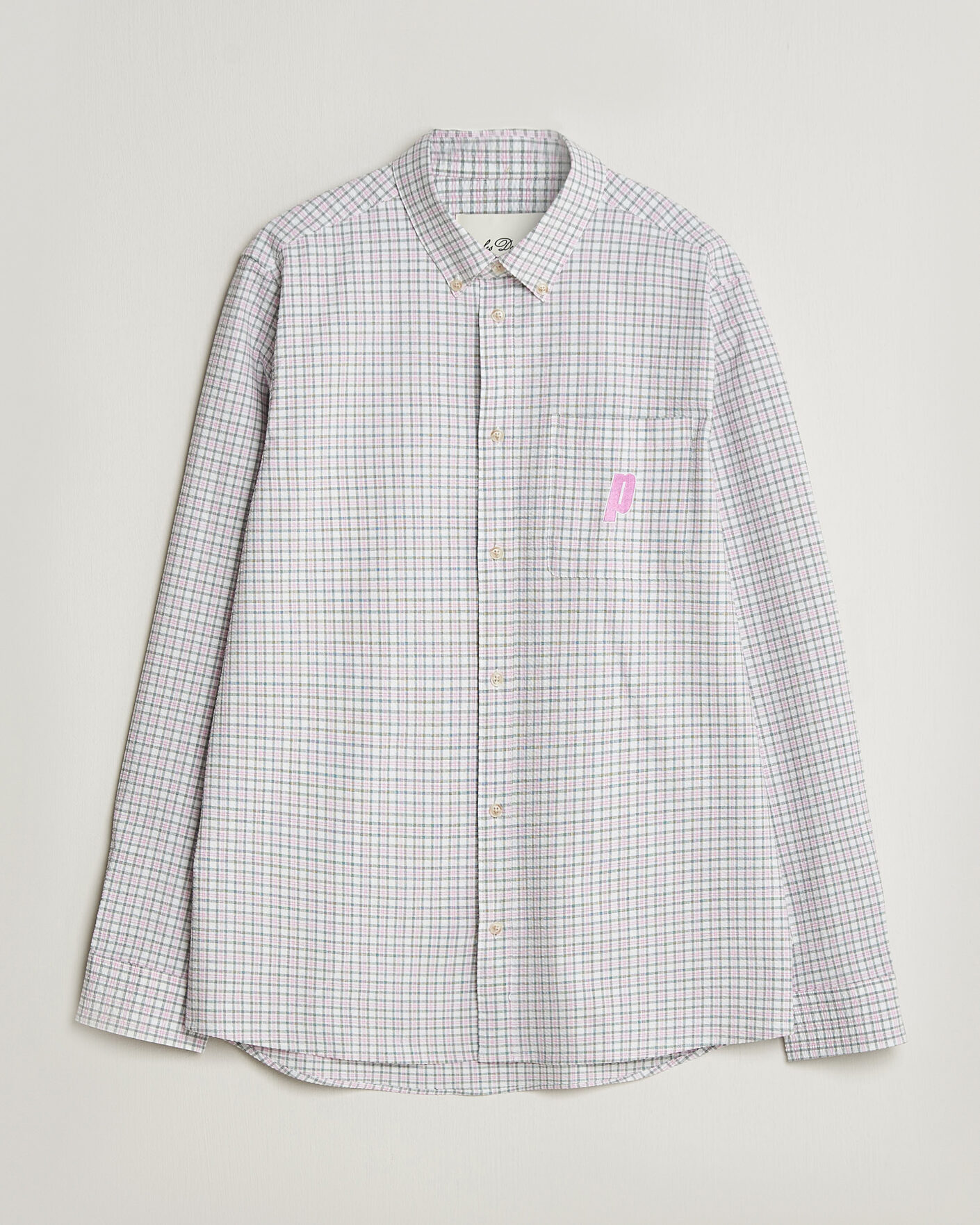 Heren | Overhemden | LES DEUX | Prince Seersucker Check Shirt Ivory