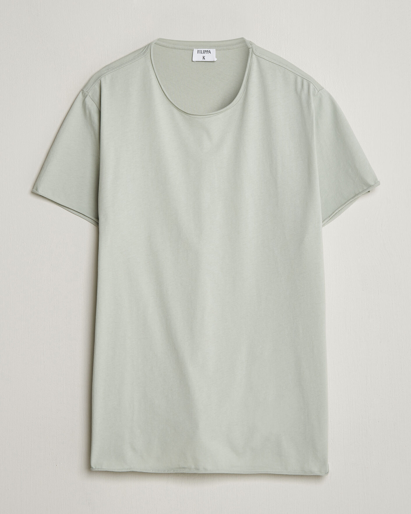 Heren | T-shirts | Filippa K | Roll Neck Crew Neck T-Shirt Silver Grey