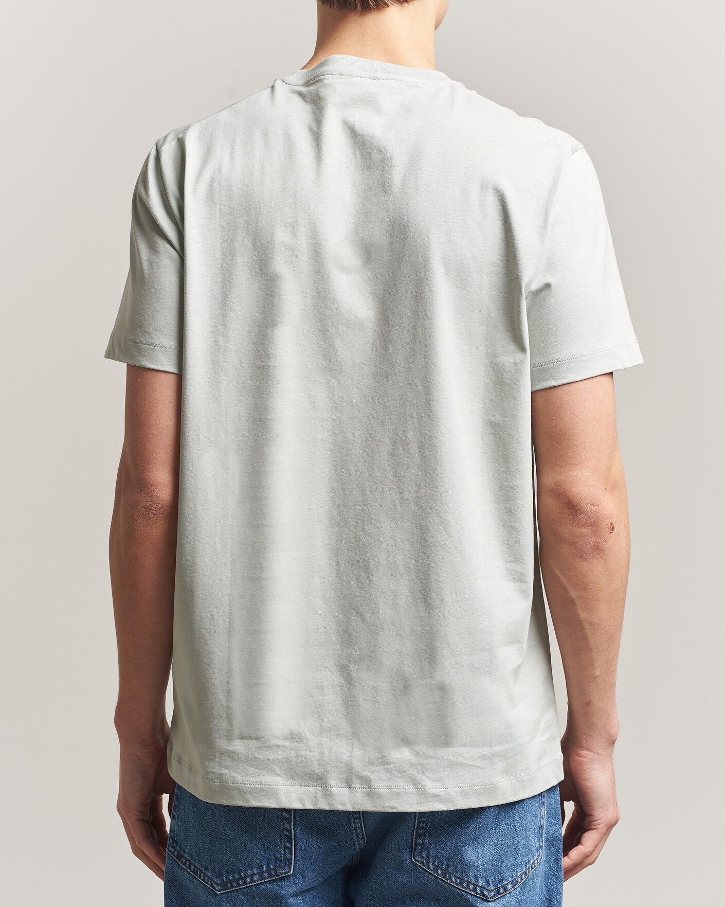 Heren | T-shirts | Filippa K | Filip Crew Neck T-Shirt Silver Grey