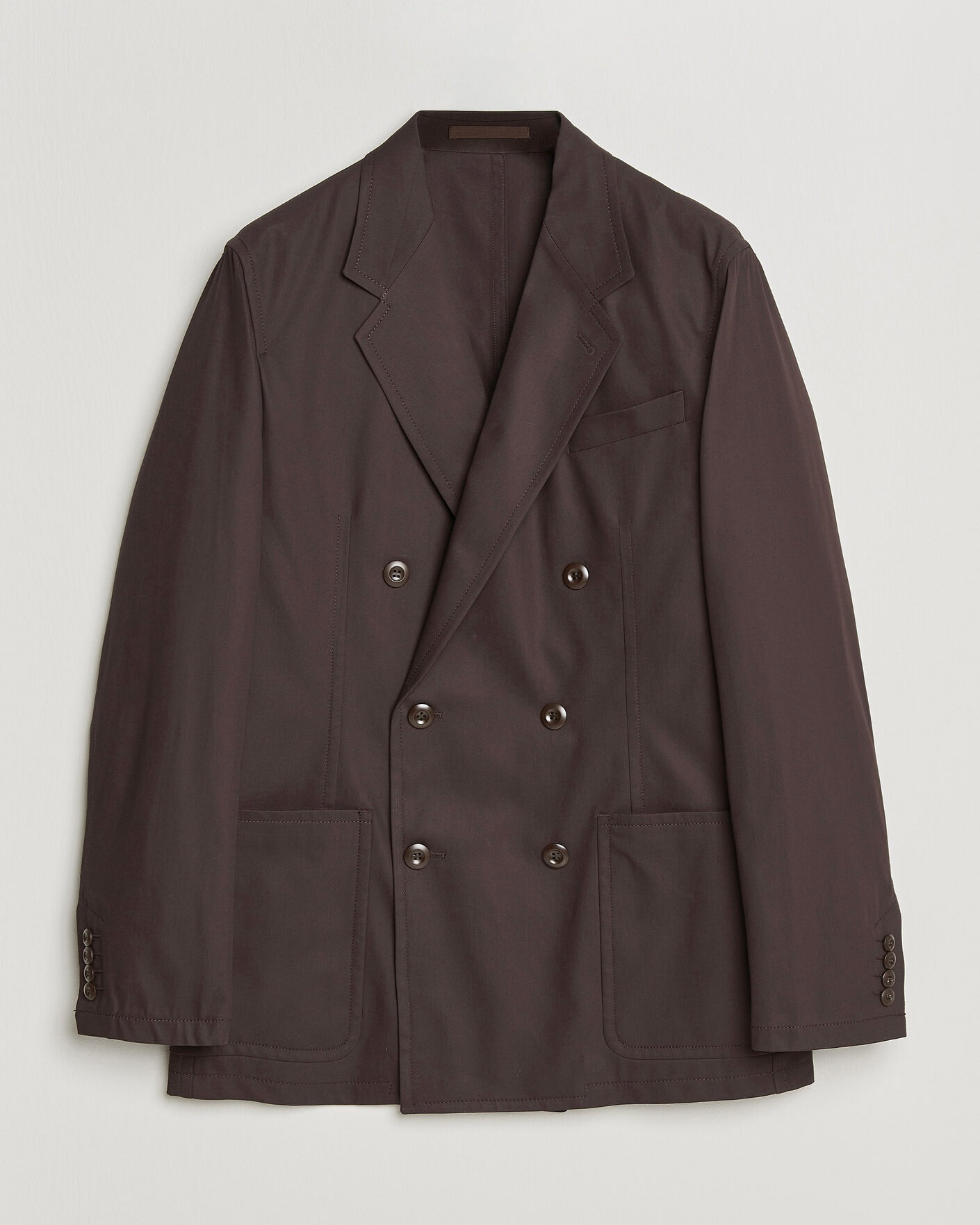  | Nieuw in de winkel | Filippa K | Reese Cotton Double Breasted Blazer Dark Chocolate