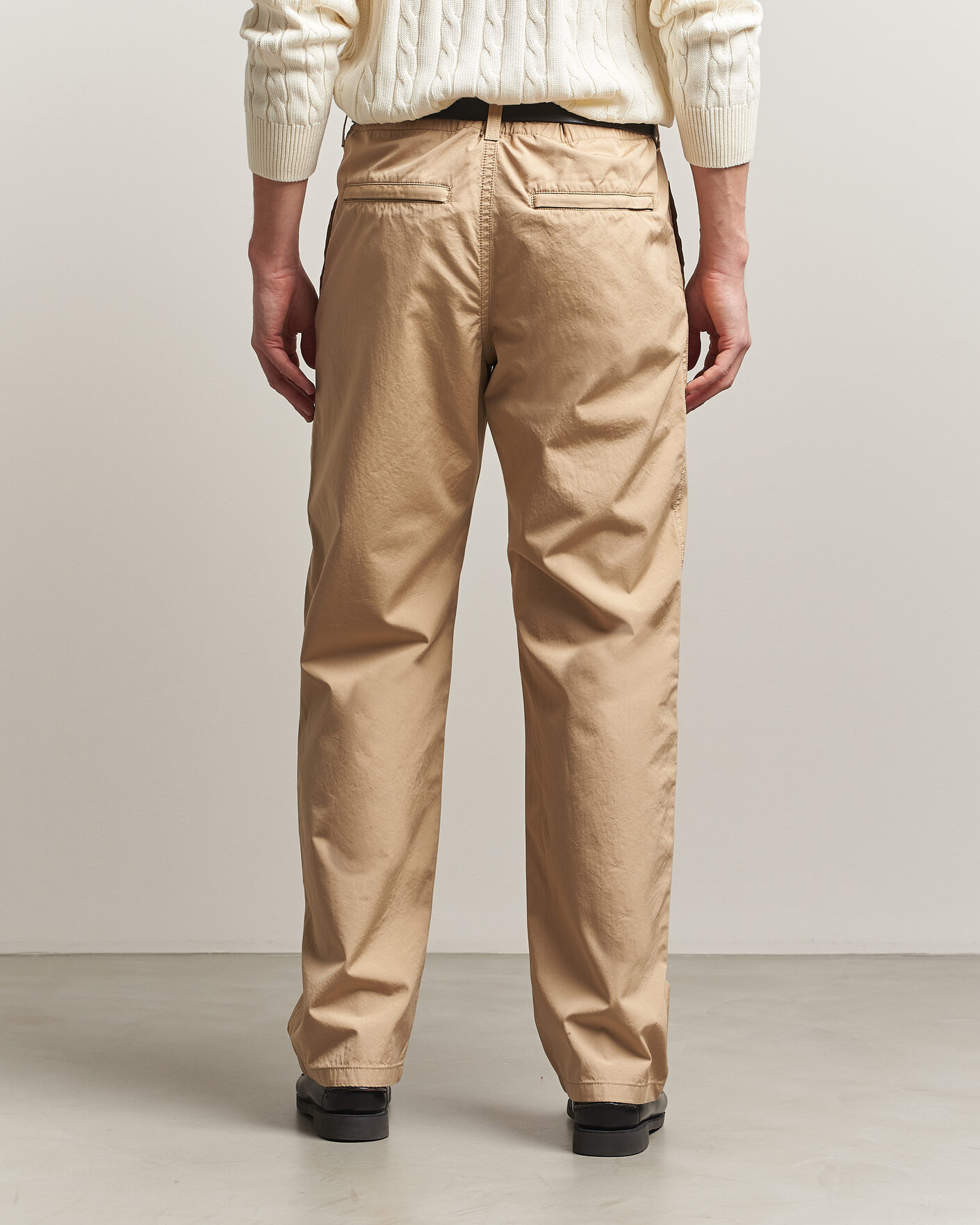 Heren | Broeken | Filippa K | Flynn Washed Cotton Drawstring Trousers Canvas Beige