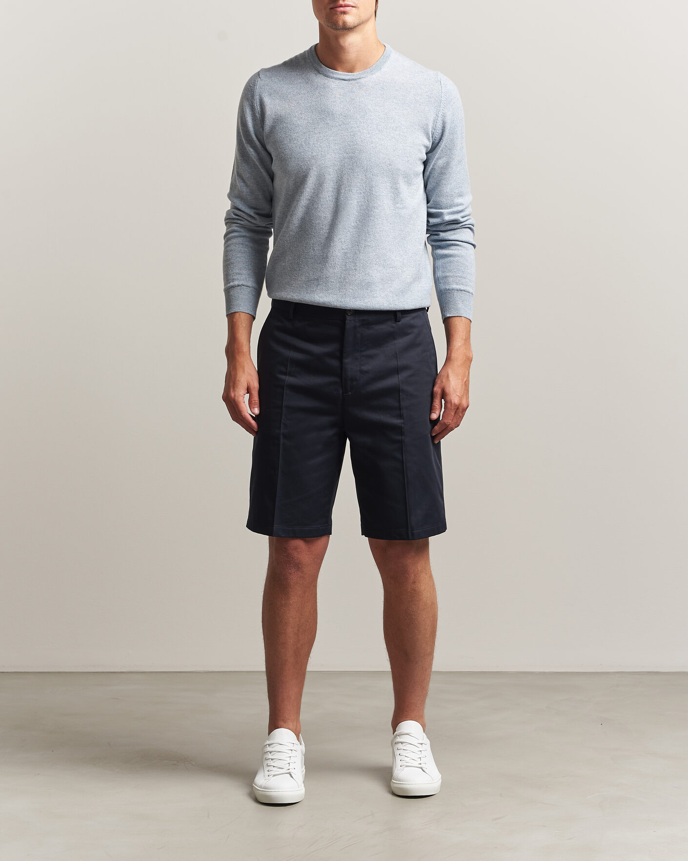 Heren | Korte broek | Filippa K | Tailored Cotton Chino Shorts Navy
