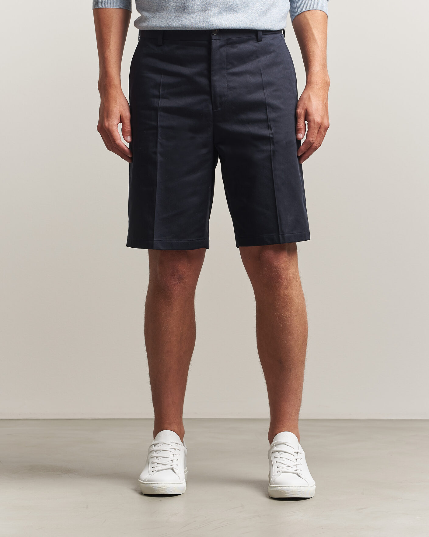 Heren | Korte broek | Filippa K | Tailored Cotton Chino Shorts Navy