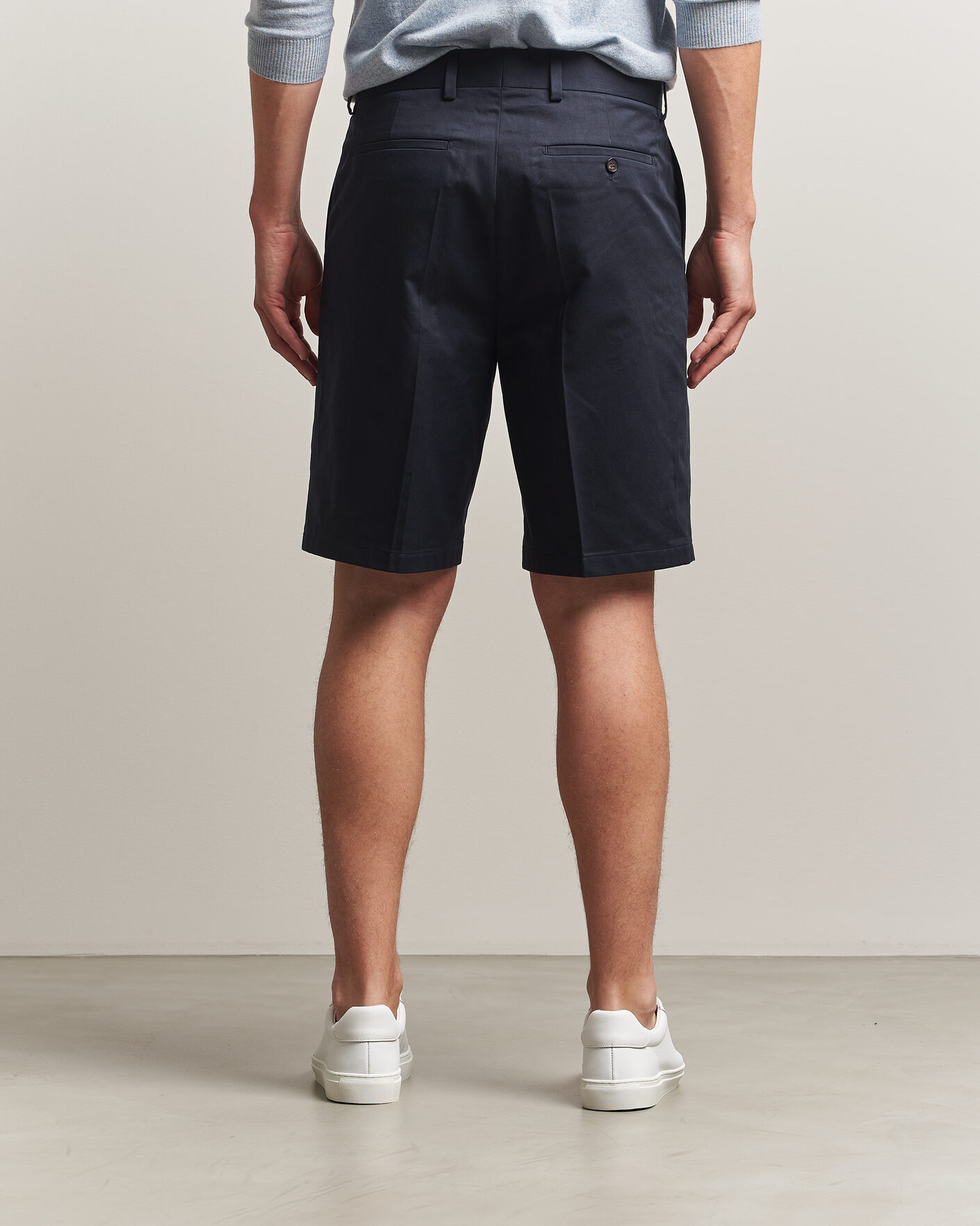 Heren | Korte broek | Filippa K | Tailored Cotton Chino Shorts Navy