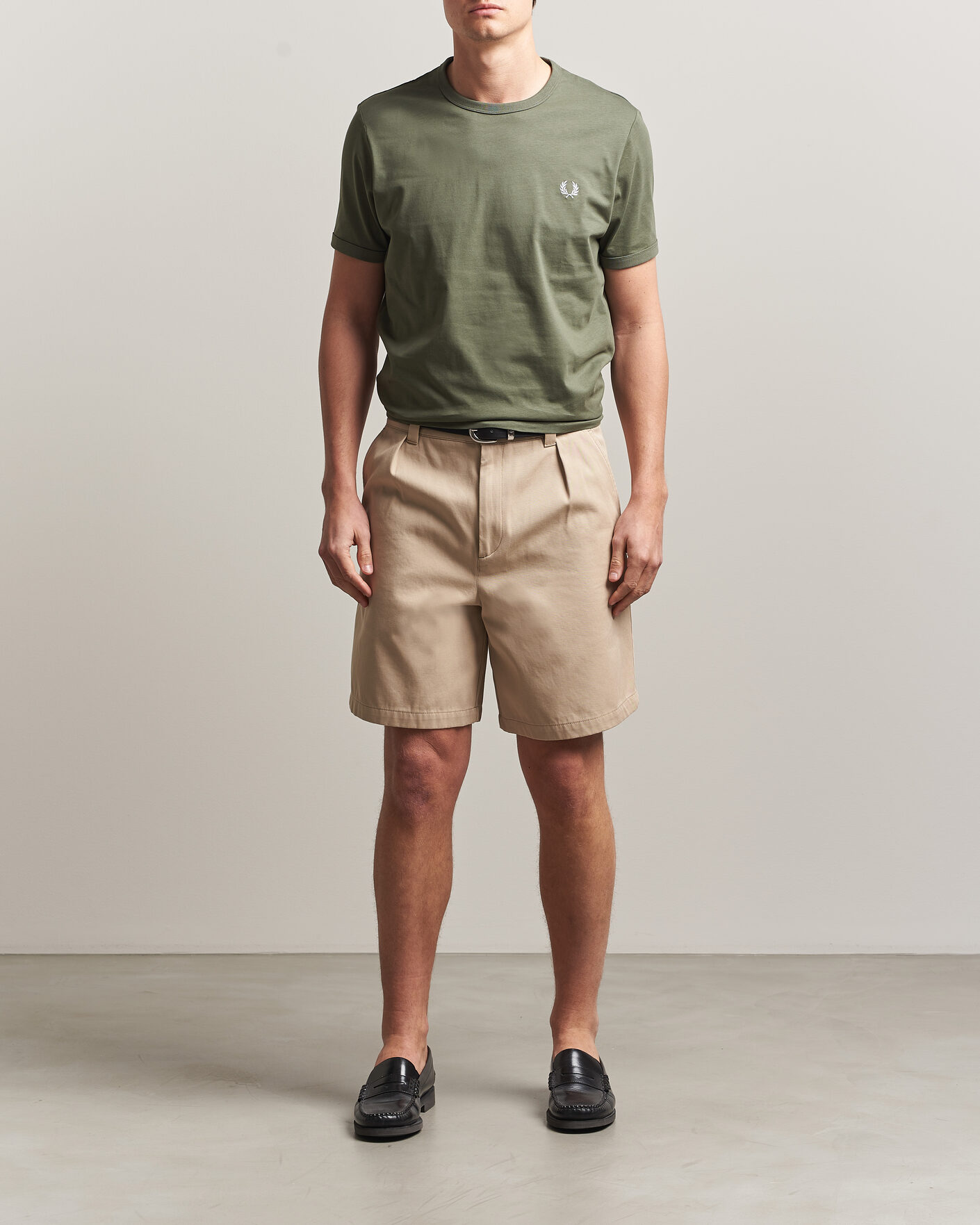 Heren | T-shirts | Fred Perry | Ringer T-Shirt Laurel Wreath Green