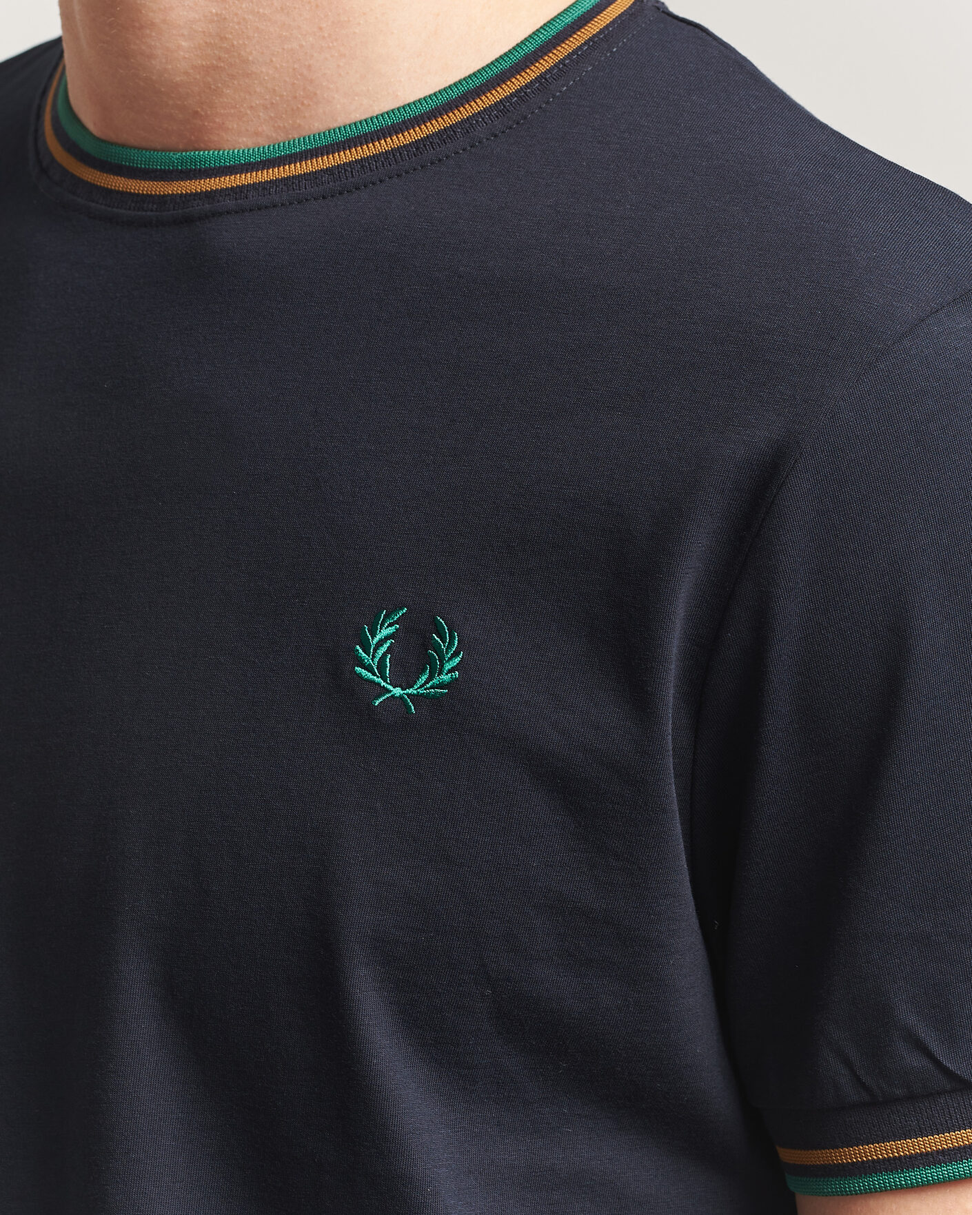 Heren | T-shirts | Fred Perry | Twin Tipped T-Shirt Navy