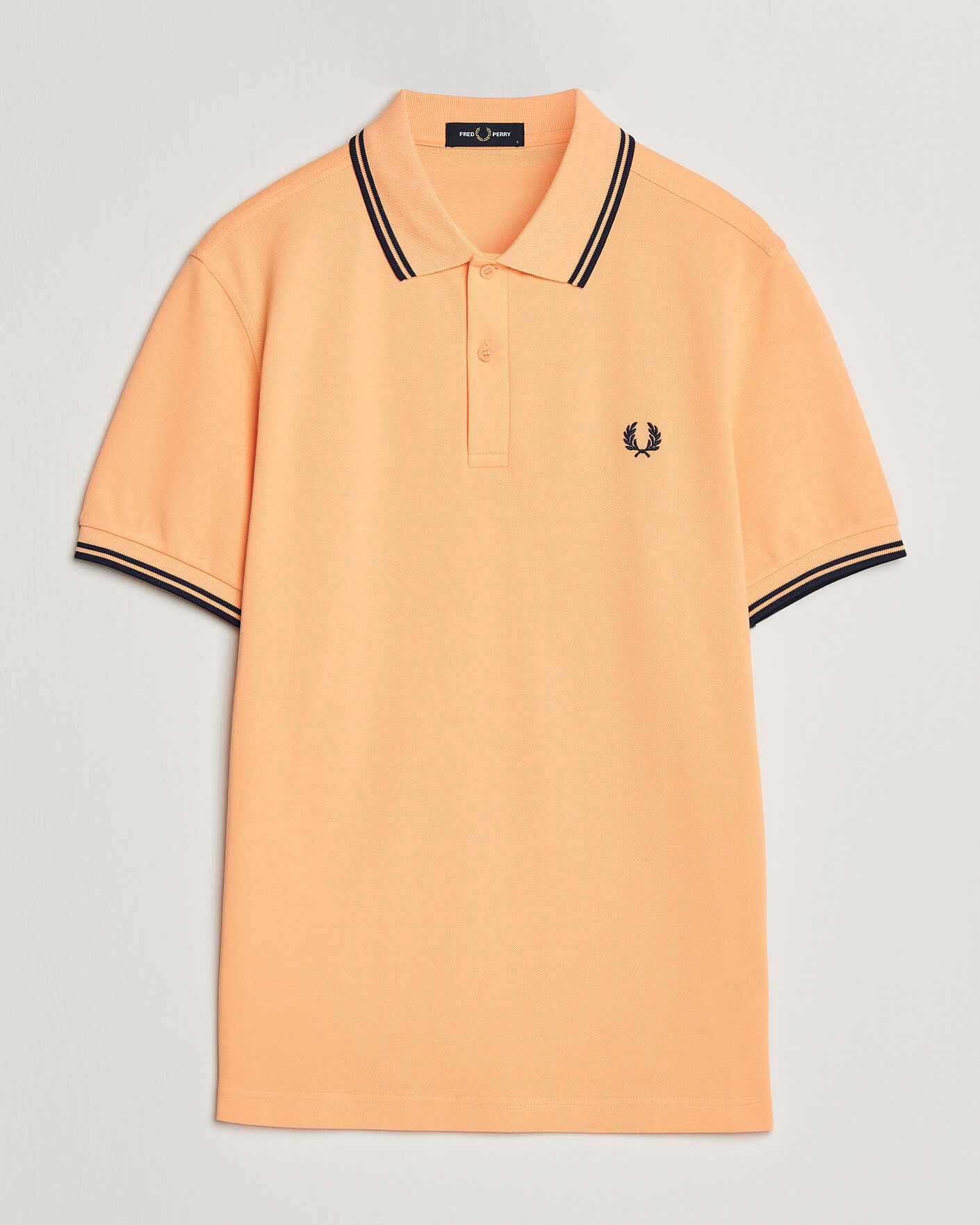Heren | Polo's | Fred Perry | Twin Tipped Polo Shirt Peach