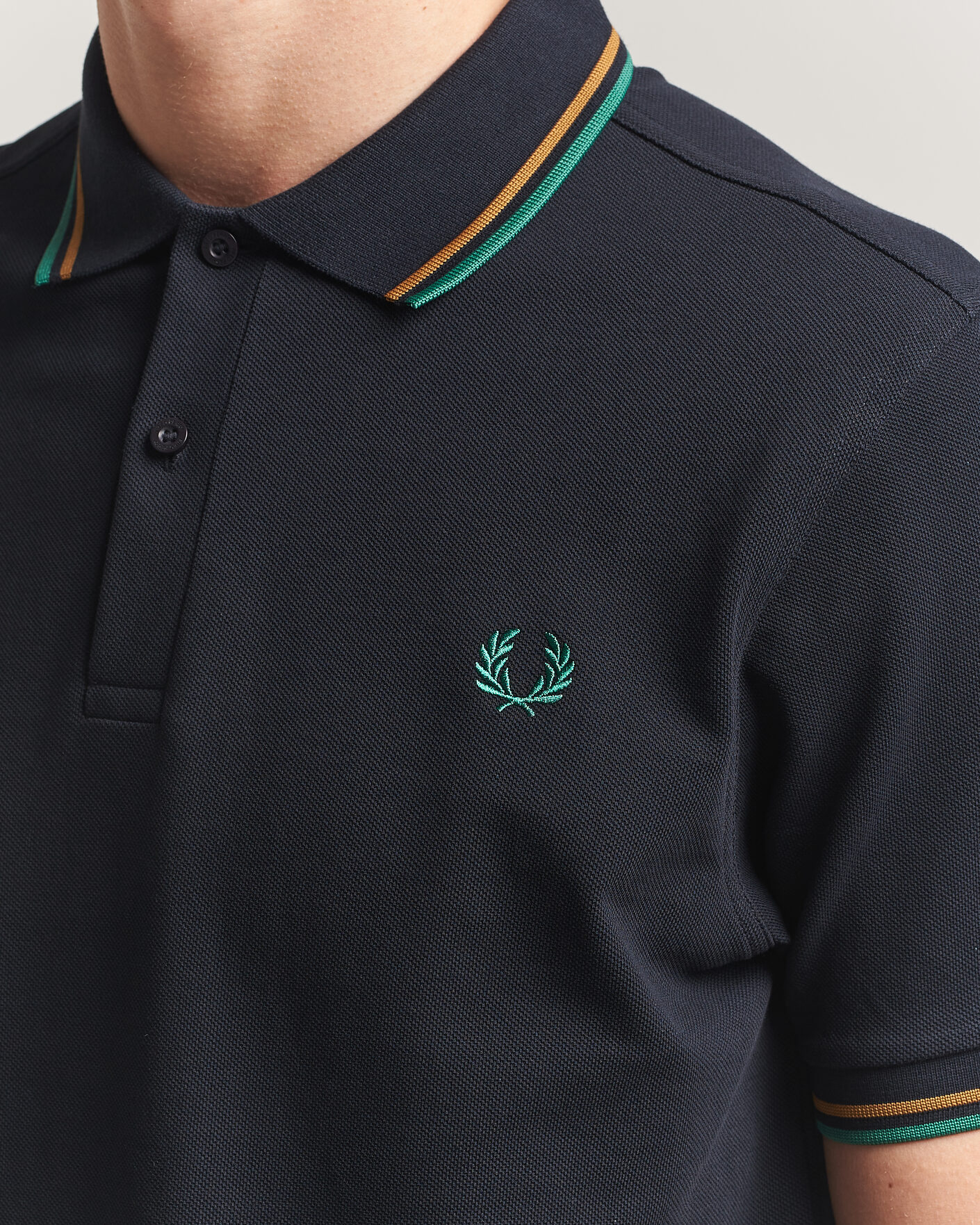Heren | Polo's | Fred Perry | Twin Tipped Polo Shirt Navy
