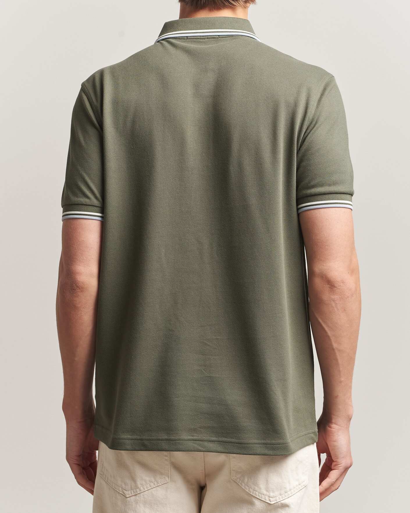 Heren | Polo's | Fred Perry | Twin Tipped Polo Shirt Laurel Wreath Green