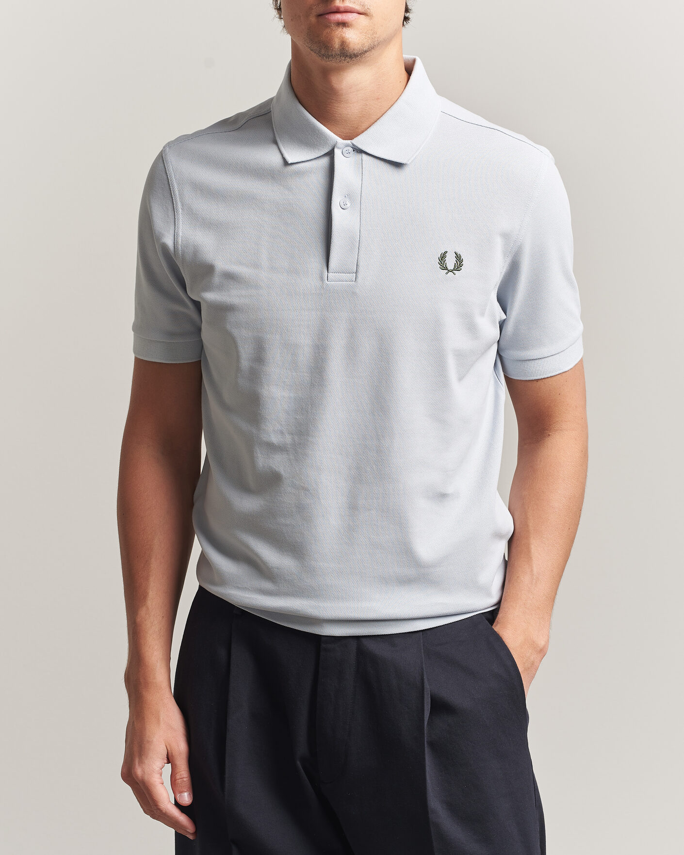 Heren | Polo's | Fred Perry | Plain Polo Shirt Dusty Blue
