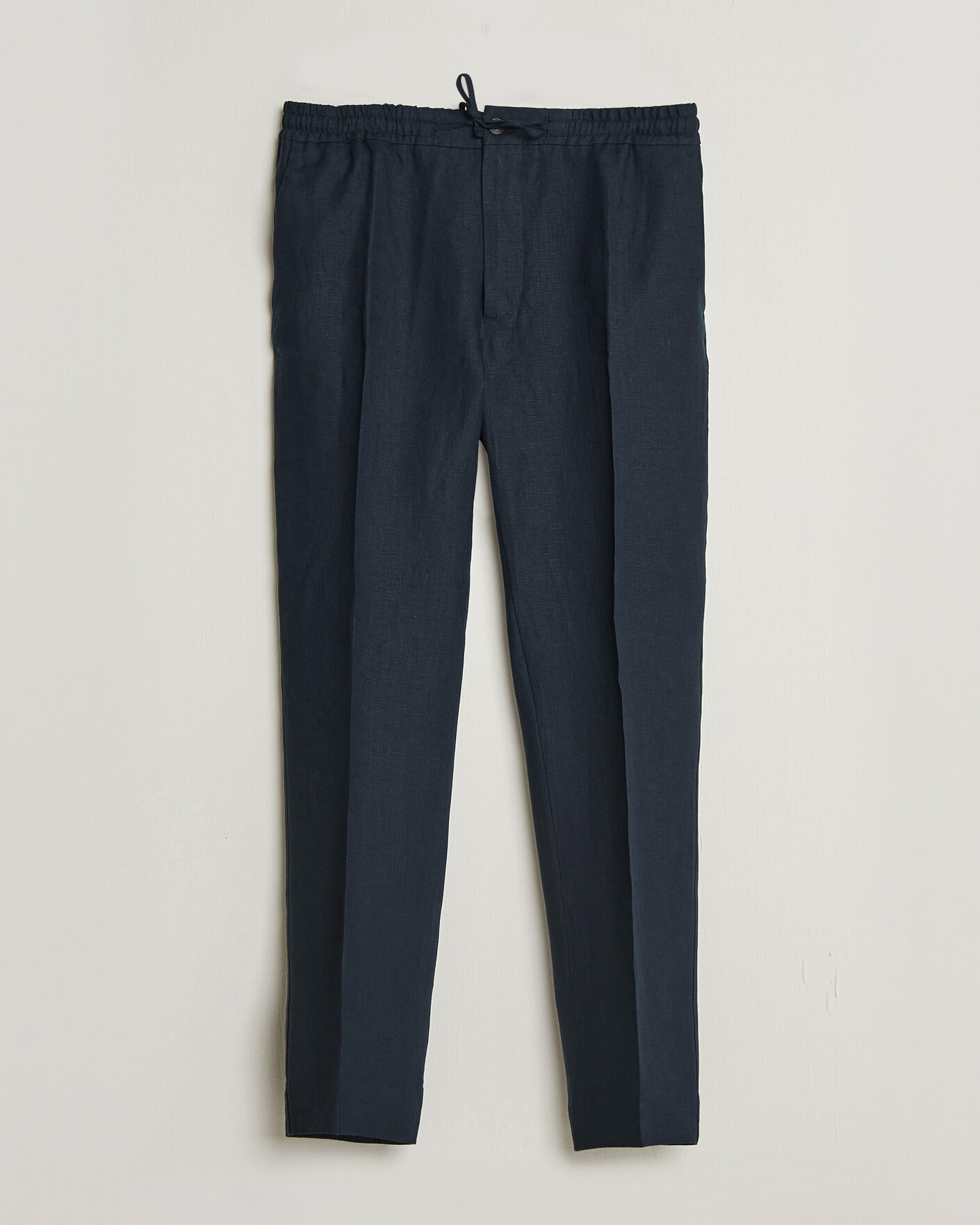 Heren | Broeken | J.Lindeberg | Soren Drape Linen Pants Navy
