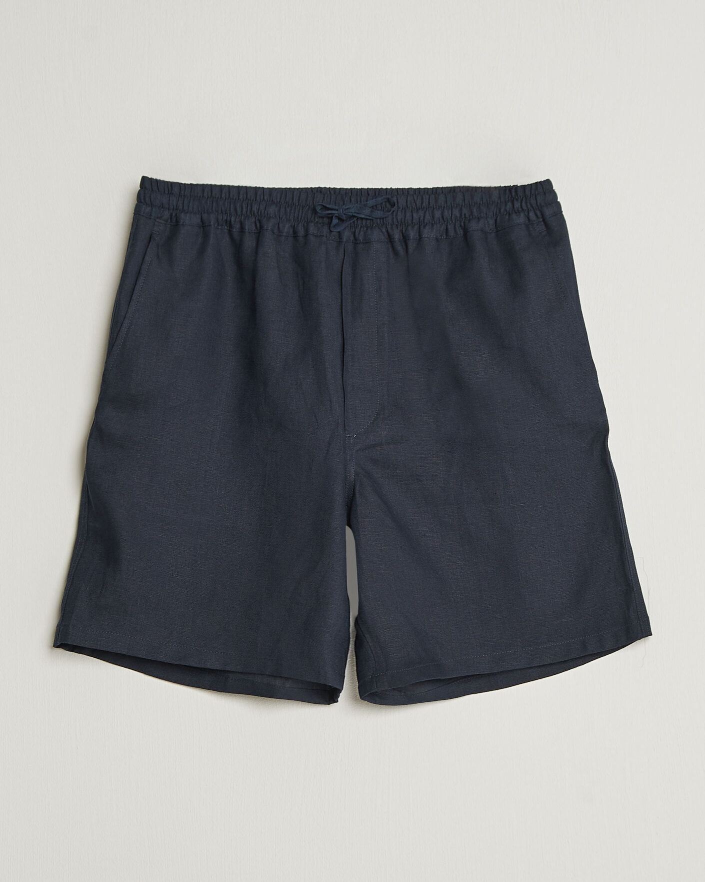 Heren | Korte broek | J.Lindeberg | Joff Linen Drawstring Shorts Navy