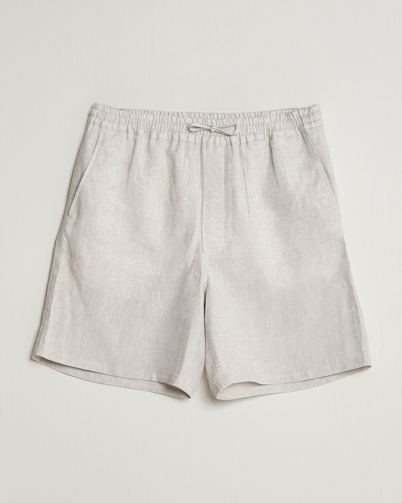 Heren | Korte broek | J.Lindeberg | Joff Linen Drawstring Shorts Moonbeam