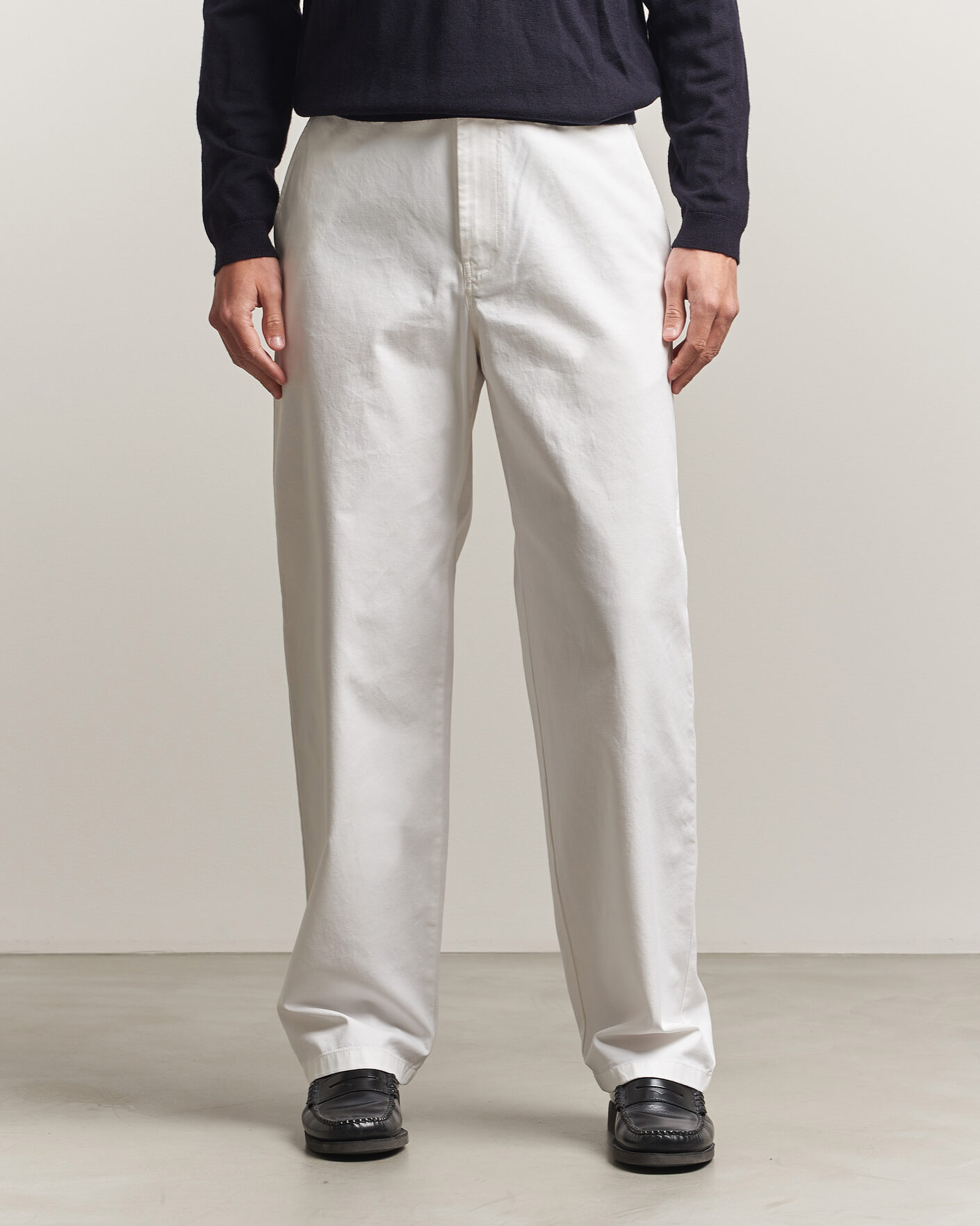 Heren | Broeken | J.Lindeberg | Devyn Cotton Twill Pants White