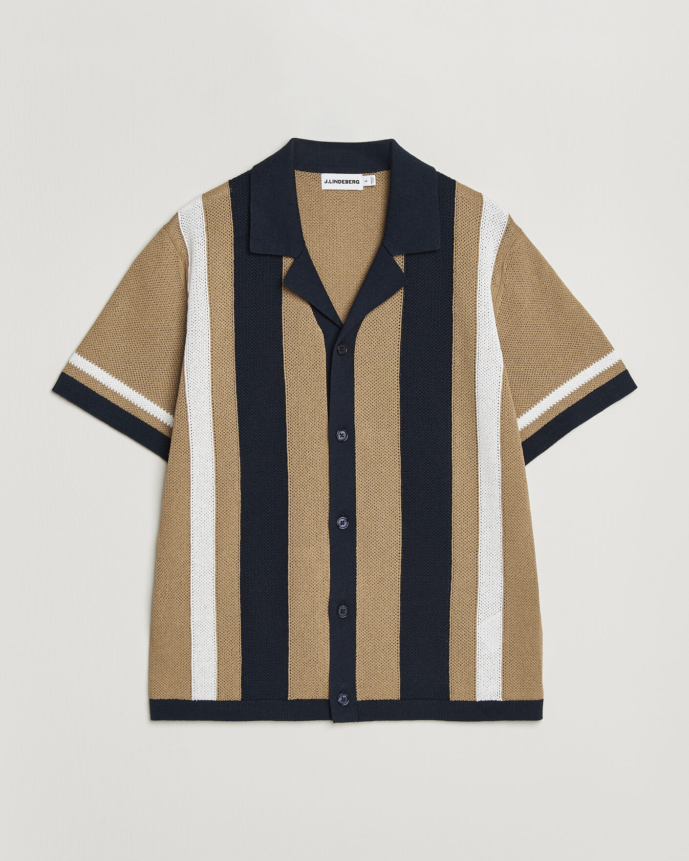 Heren | Overhemden | J.Lindeberg | Remus Knitted Resort Shirt Kelp