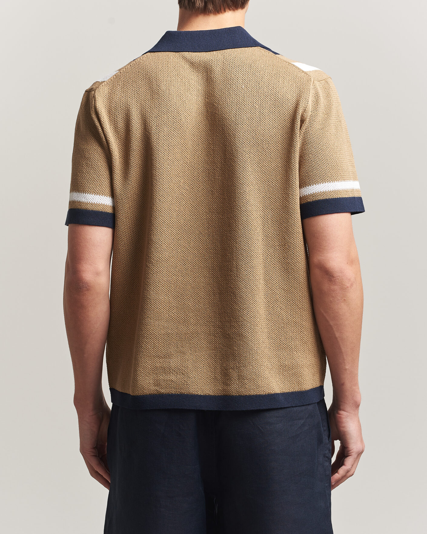 Heren | Overhemden | J.Lindeberg | Remus Knitted Resort Shirt Kelp