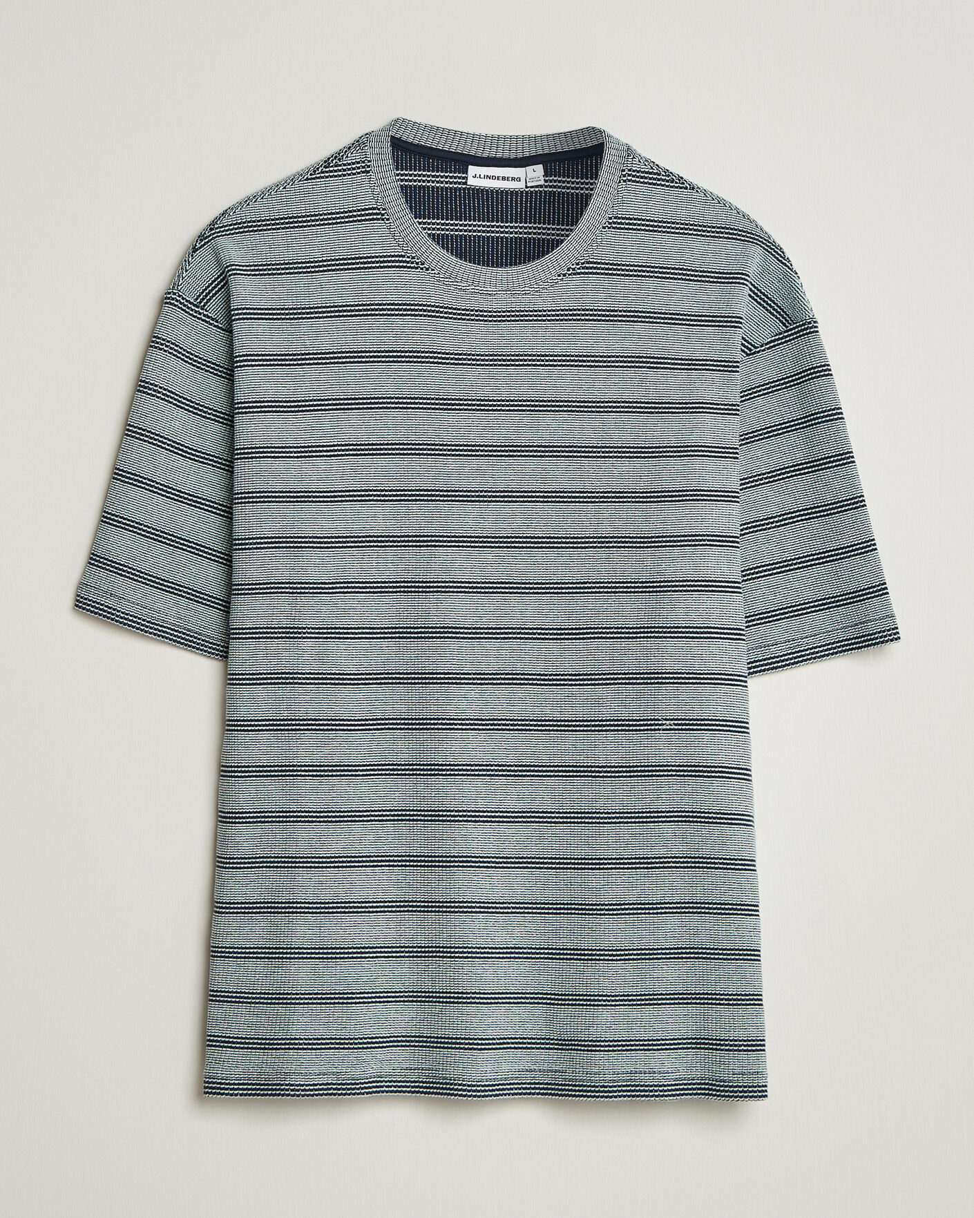 Heren | T-shirts | J.Lindeberg | Jose Jacquard T-Shirt Estate Blue