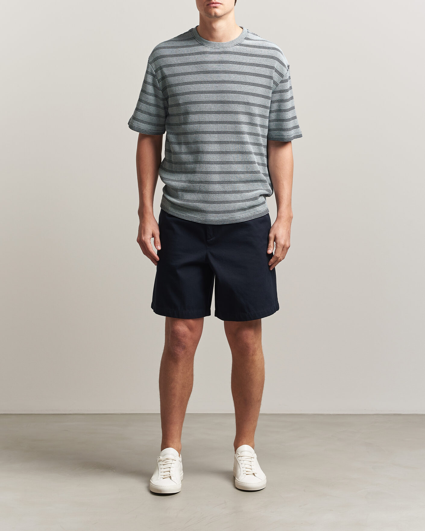 Heren | T-shirts | J.Lindeberg | Jose Jacquard T-Shirt Estate Blue