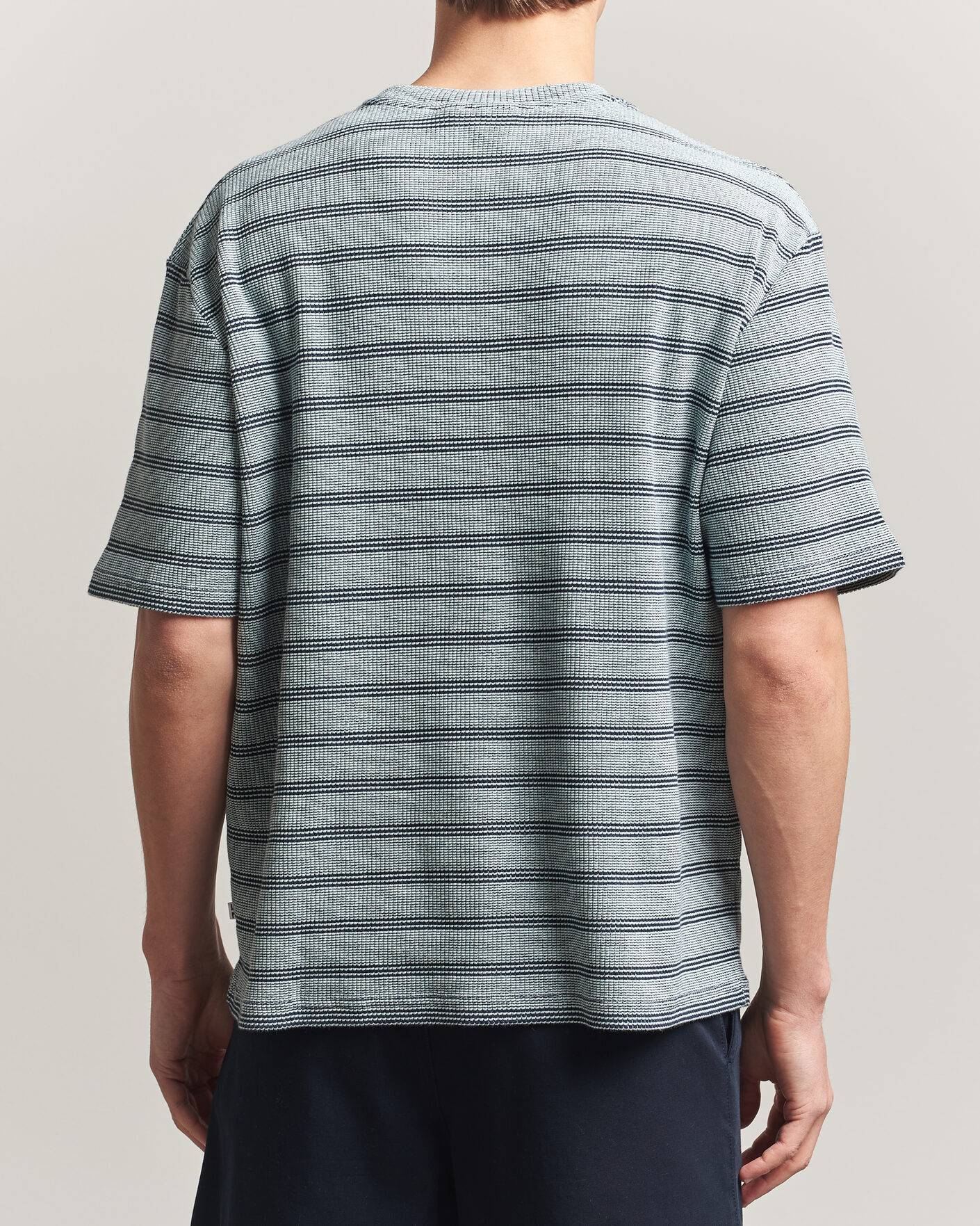 Heren | T-shirts | J.Lindeberg | Jose Jacquard T-Shirt Estate Blue