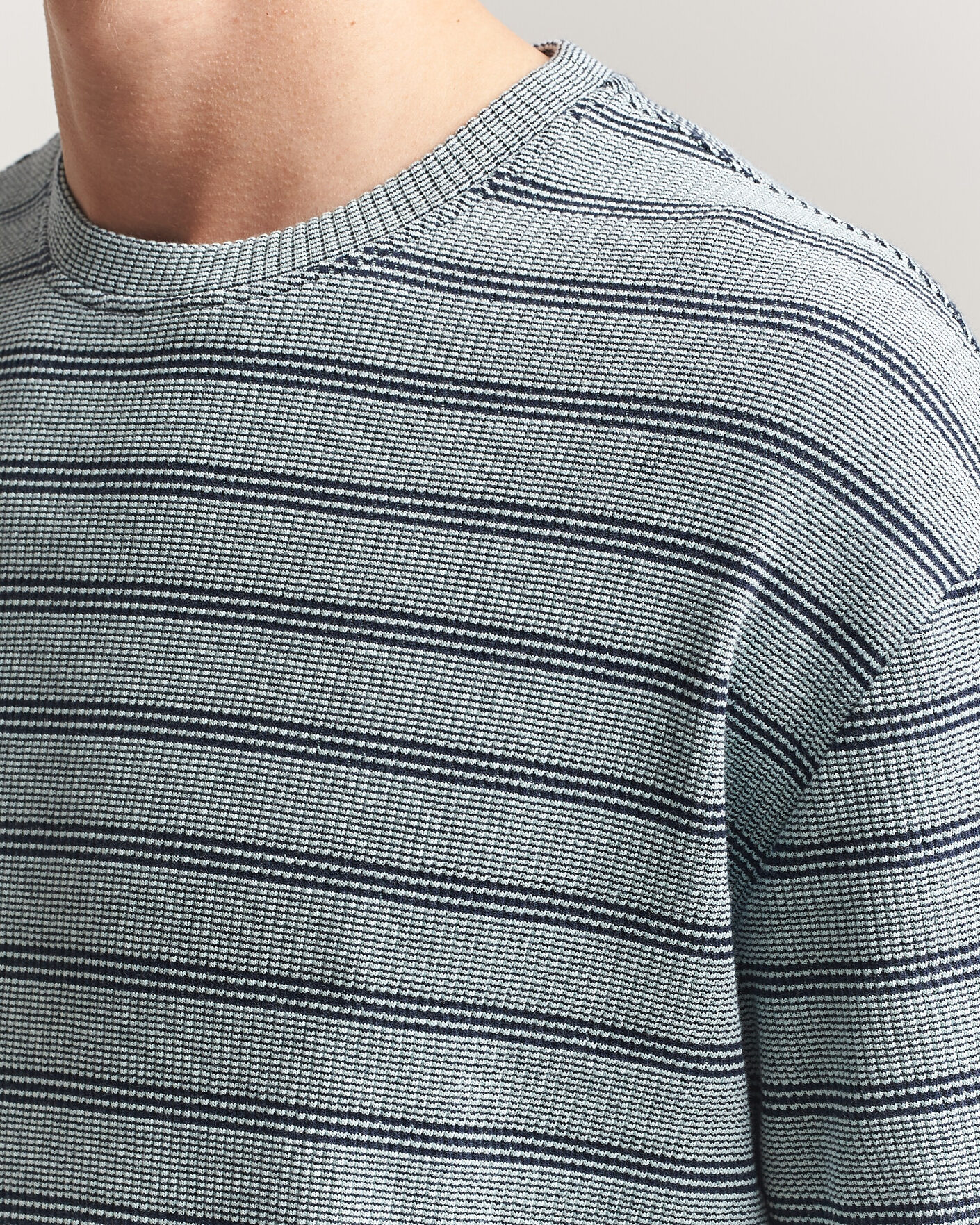 Heren | T-shirts | J.Lindeberg | Jose Jacquard T-Shirt Estate Blue