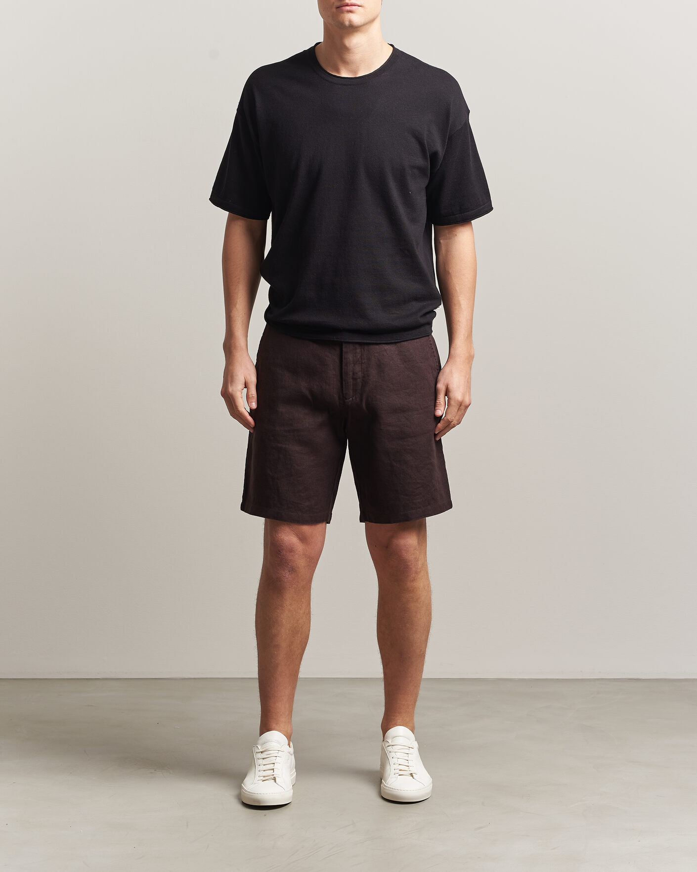 Heren | Korte broek | NN07 | Aden Linen Shorts Dusky Port