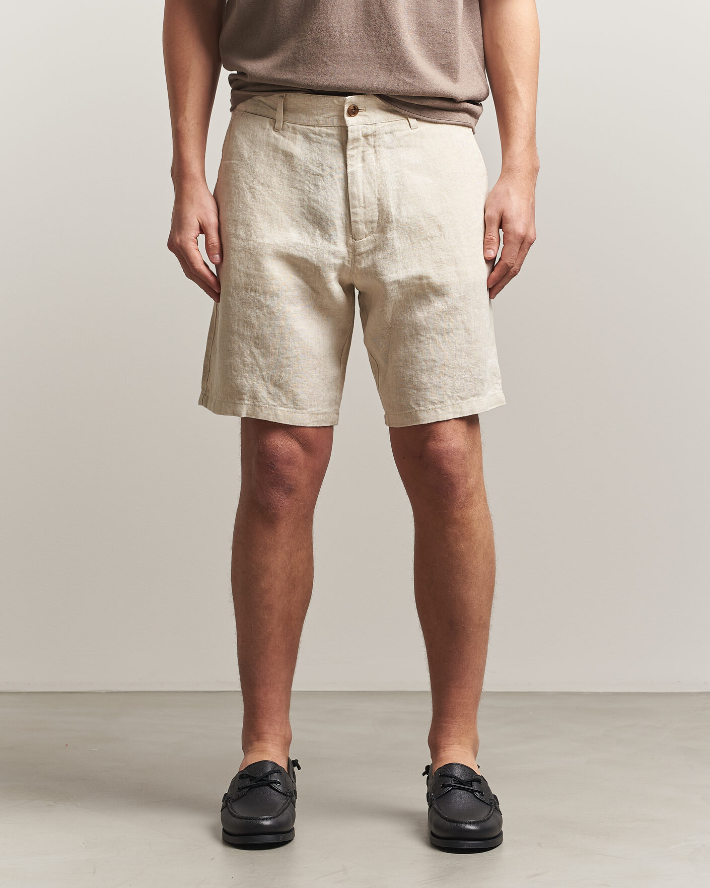 Heren | Korte broek | NN07 | Aden Linen Shorts Oat