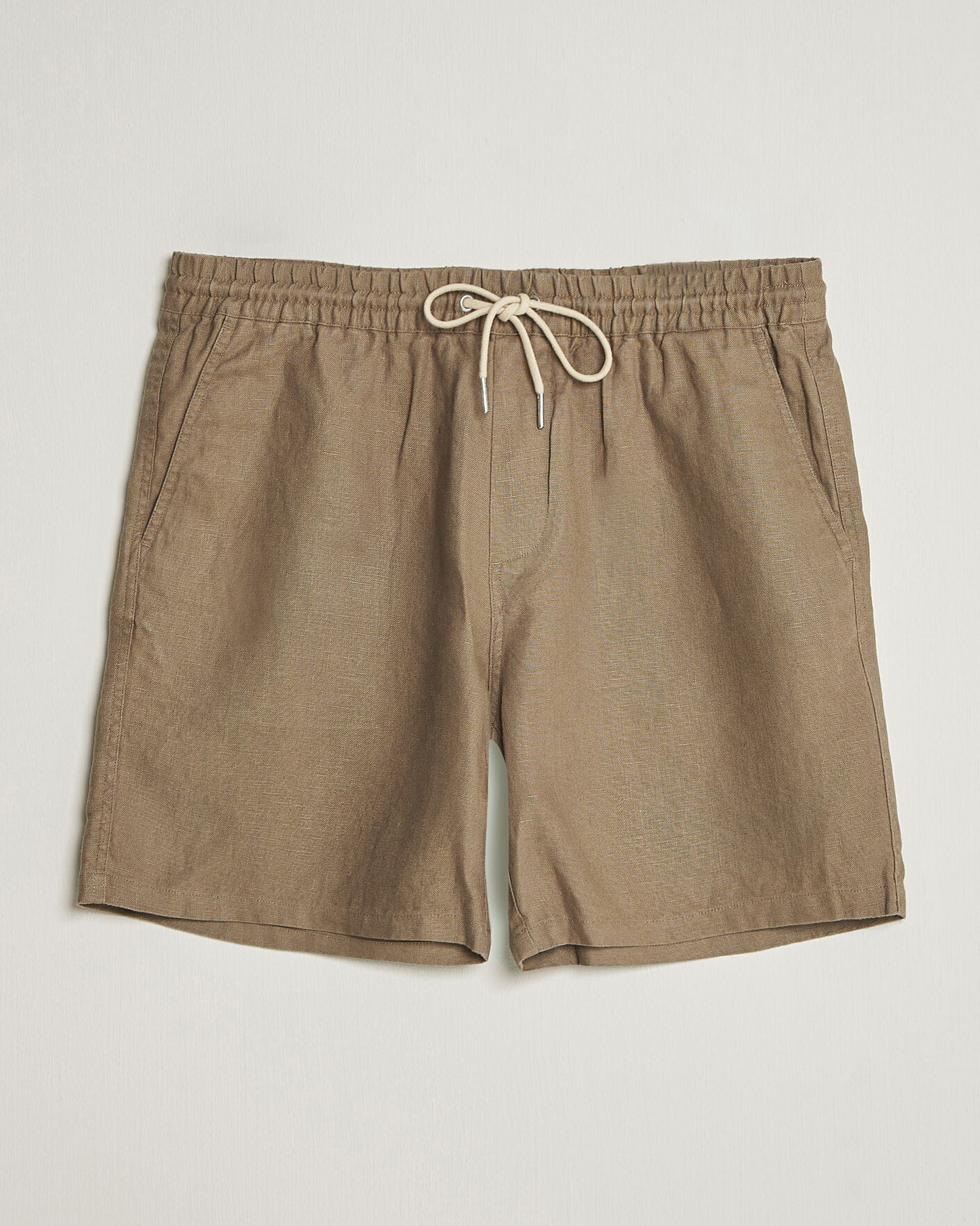 Heren | Korte broek | NN07 | Gregor Linen Drawstring Shorts Clay Mirage