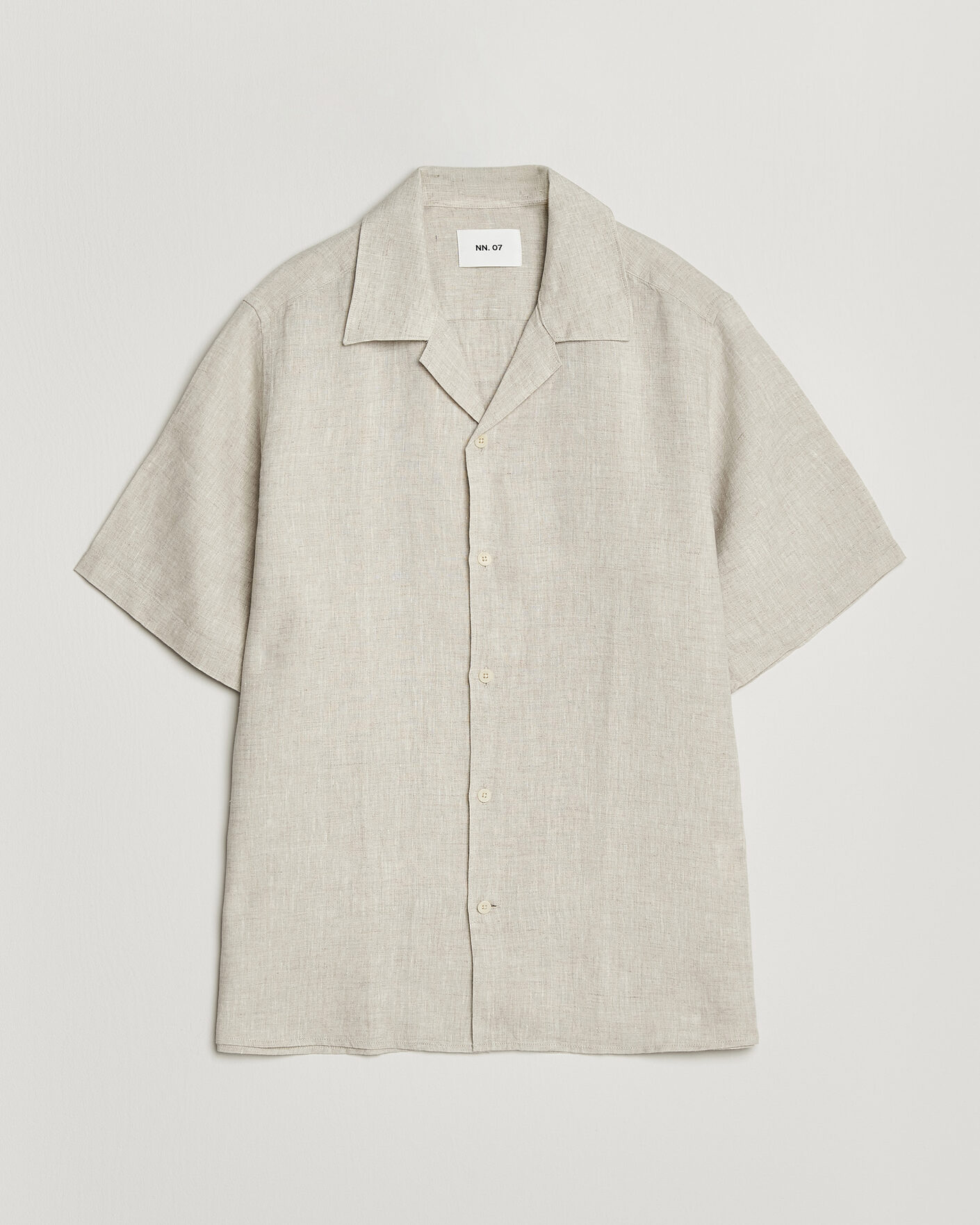 Heren | Overhemden | NN07 | Julio Linen Resort Shirt Oat