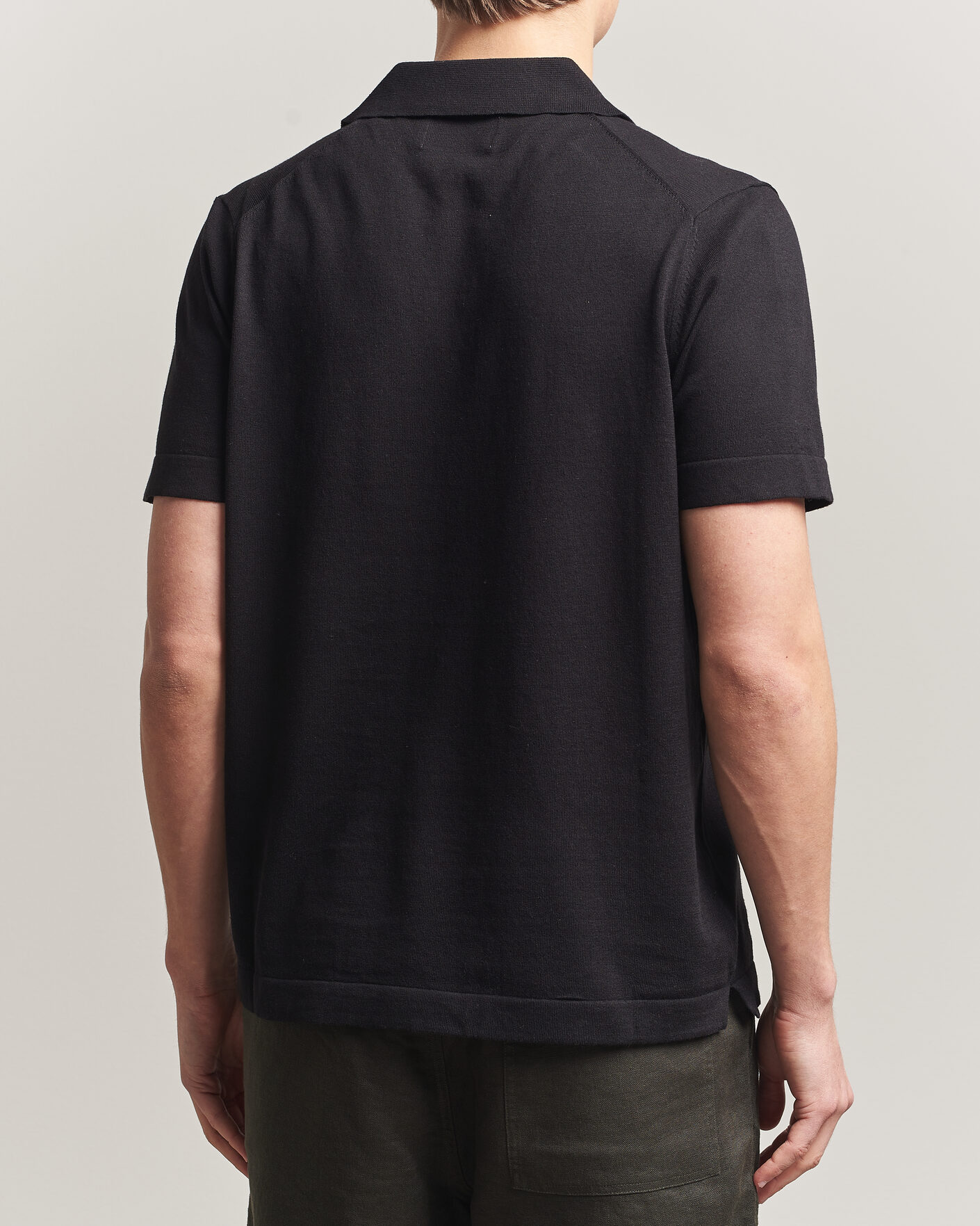 Heren | Polo's | NN07 | Ryan Cotton/Linen Polo Black