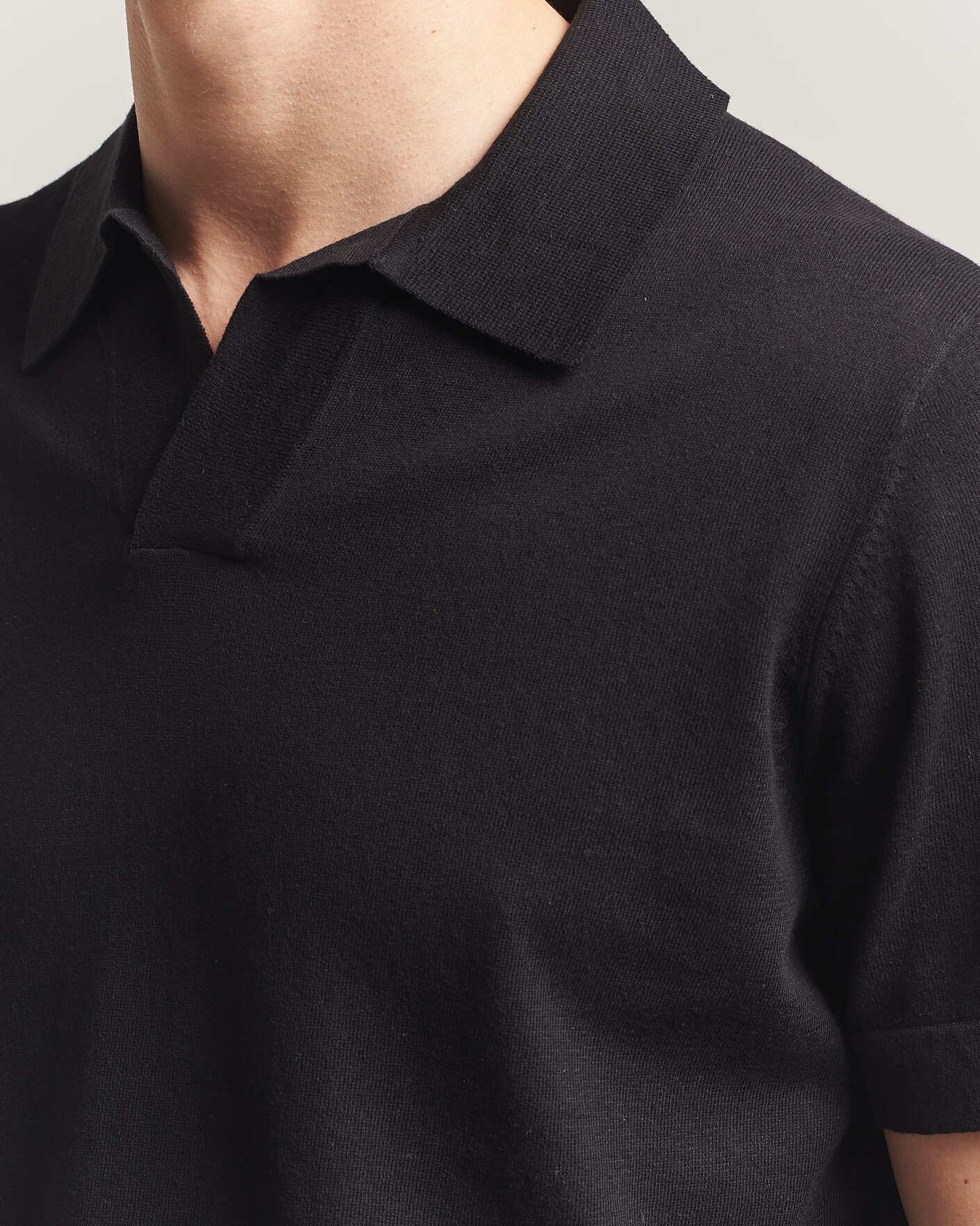 Heren | Polo's | NN07 | Ryan Cotton/Linen Polo Black