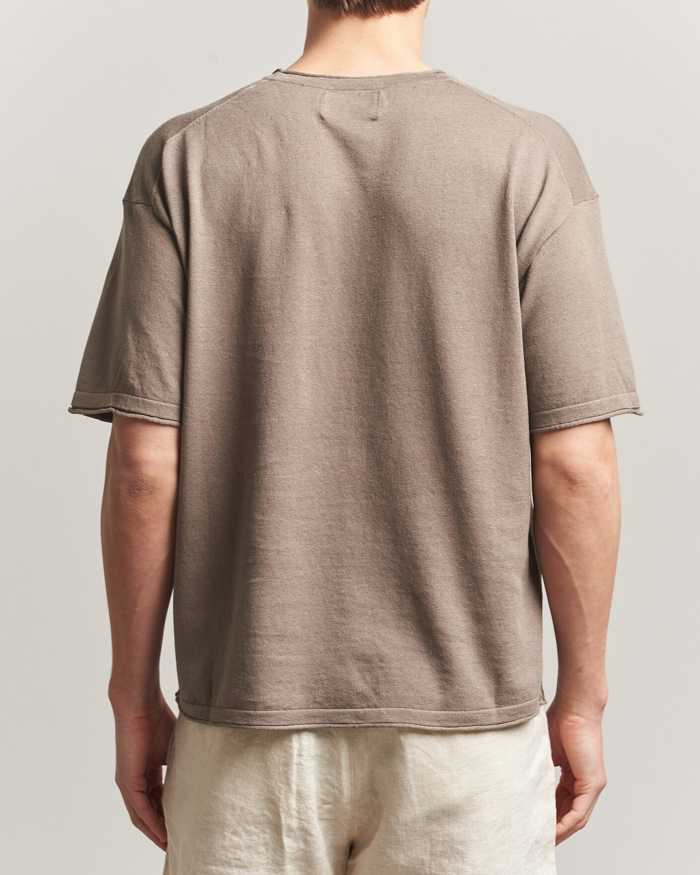 Heren | T-shirts | NN07 | Ryan Cotton/Linen T-Shirt Clay Mirage