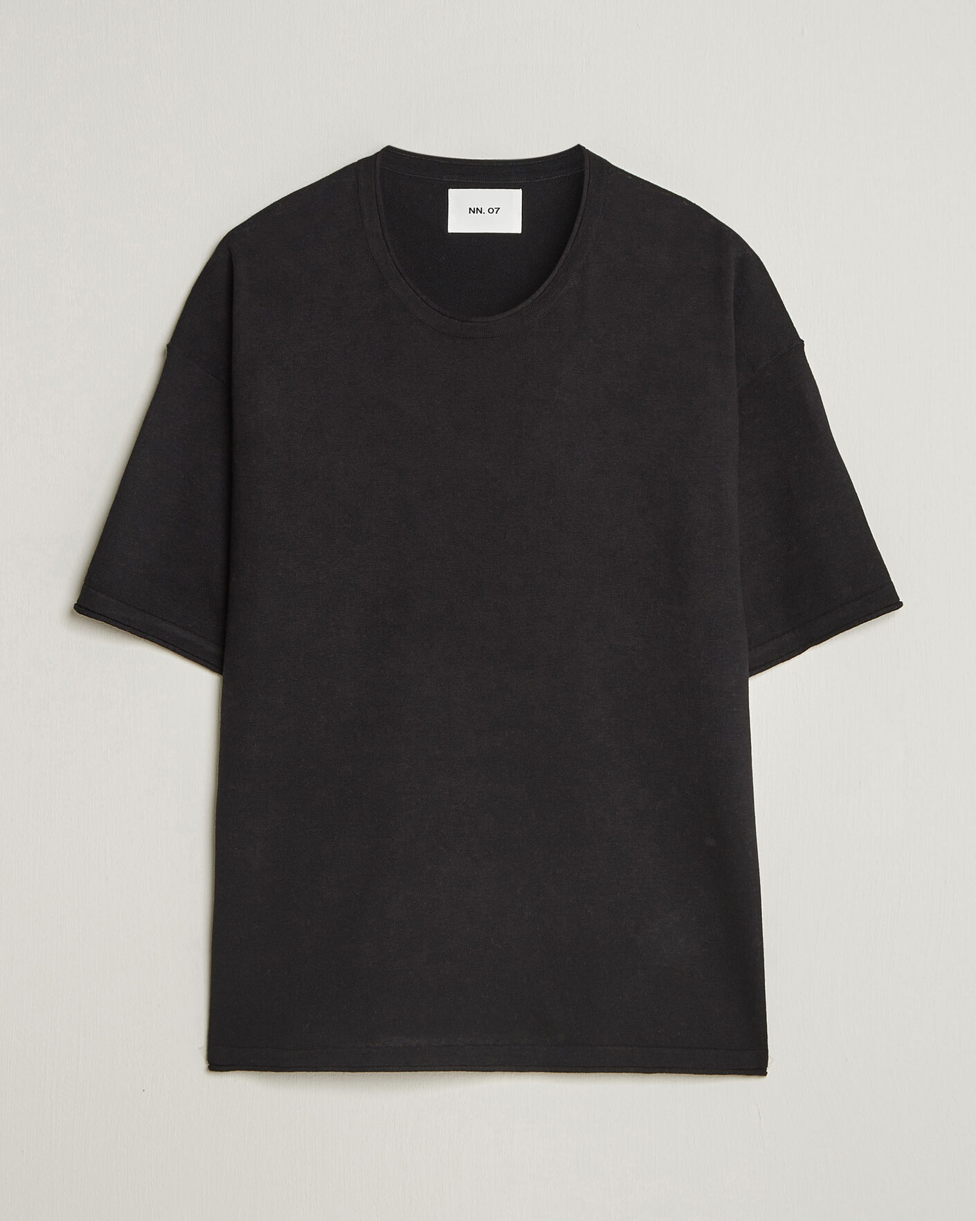 Heren | T-shirts | NN07 | Ryan Cotton/Linen T-Shirt Black