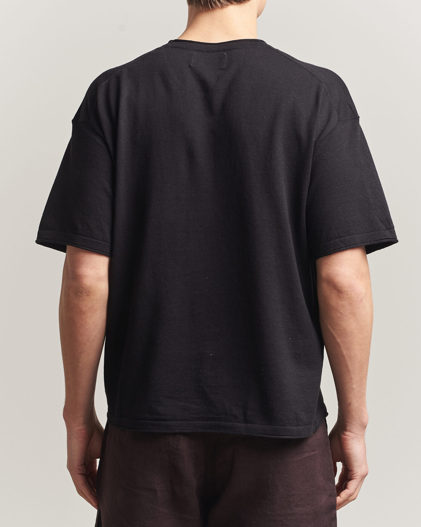 Heren | T-shirts | NN07 | Ryan Cotton/Linen T-Shirt Black